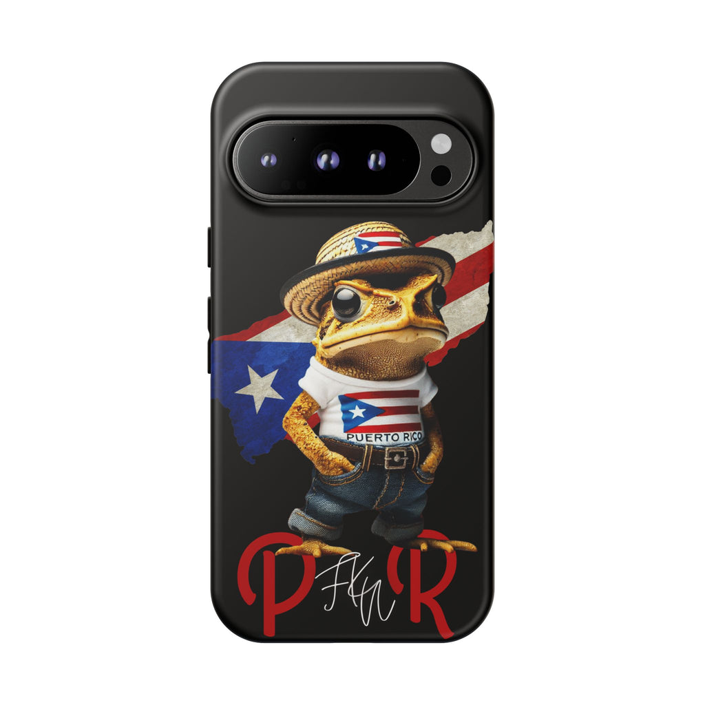 Puerto Rican Frog Tough Phone Case  Puerto Rico Flag Patriotic Protective Case