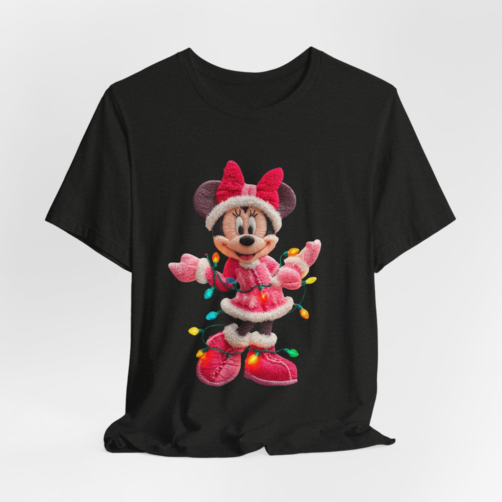 Minnie Mouse Holiday Lights T-Shirt Festive Holiday Designs