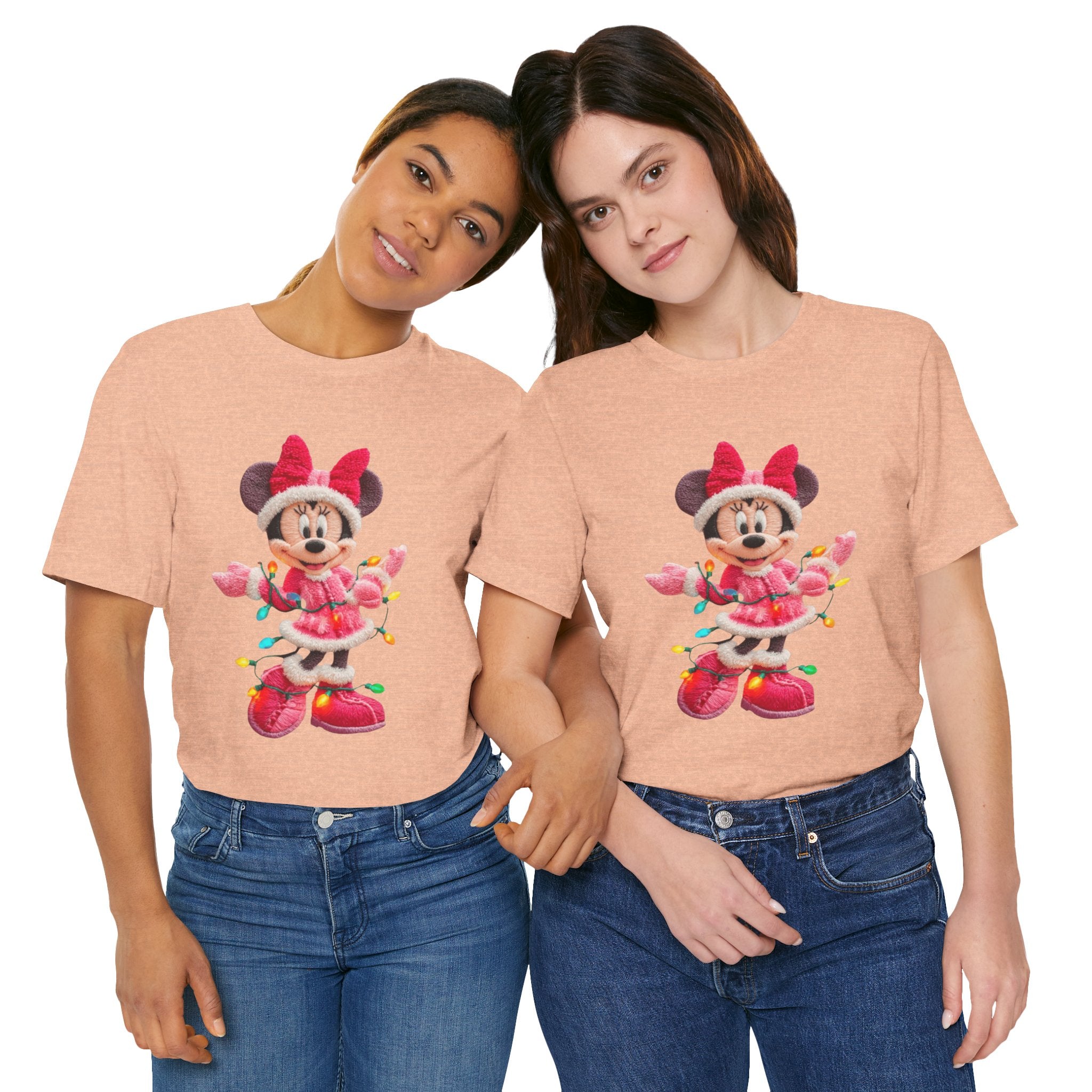 Minnie Mouse Holiday Lights T-Shirt Festive Holiday Designs