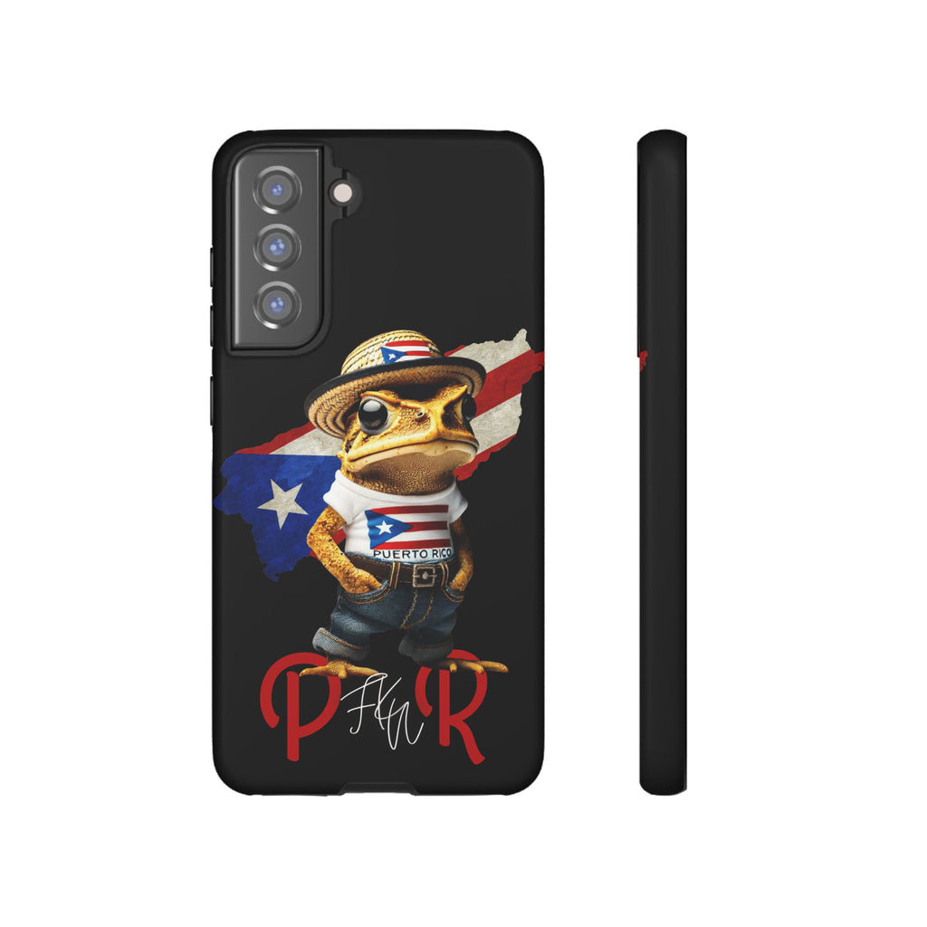 Puerto Rican Frog Tough Phone Case  Puerto Rico Flag Patriotic Protective Case