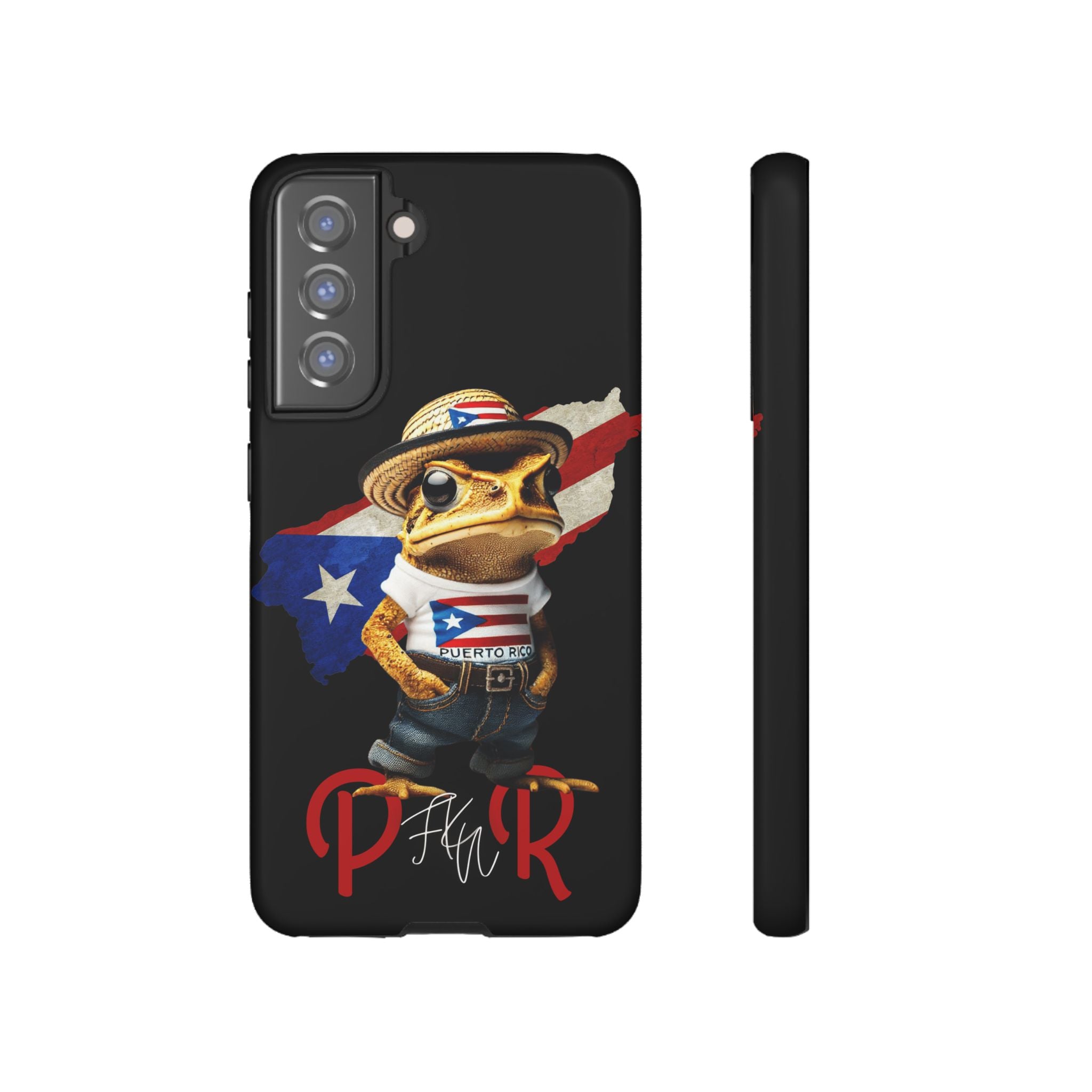 Puerto Rican Frog Tough Phone Case  Puerto Rico Flag Patriotic Protective Case