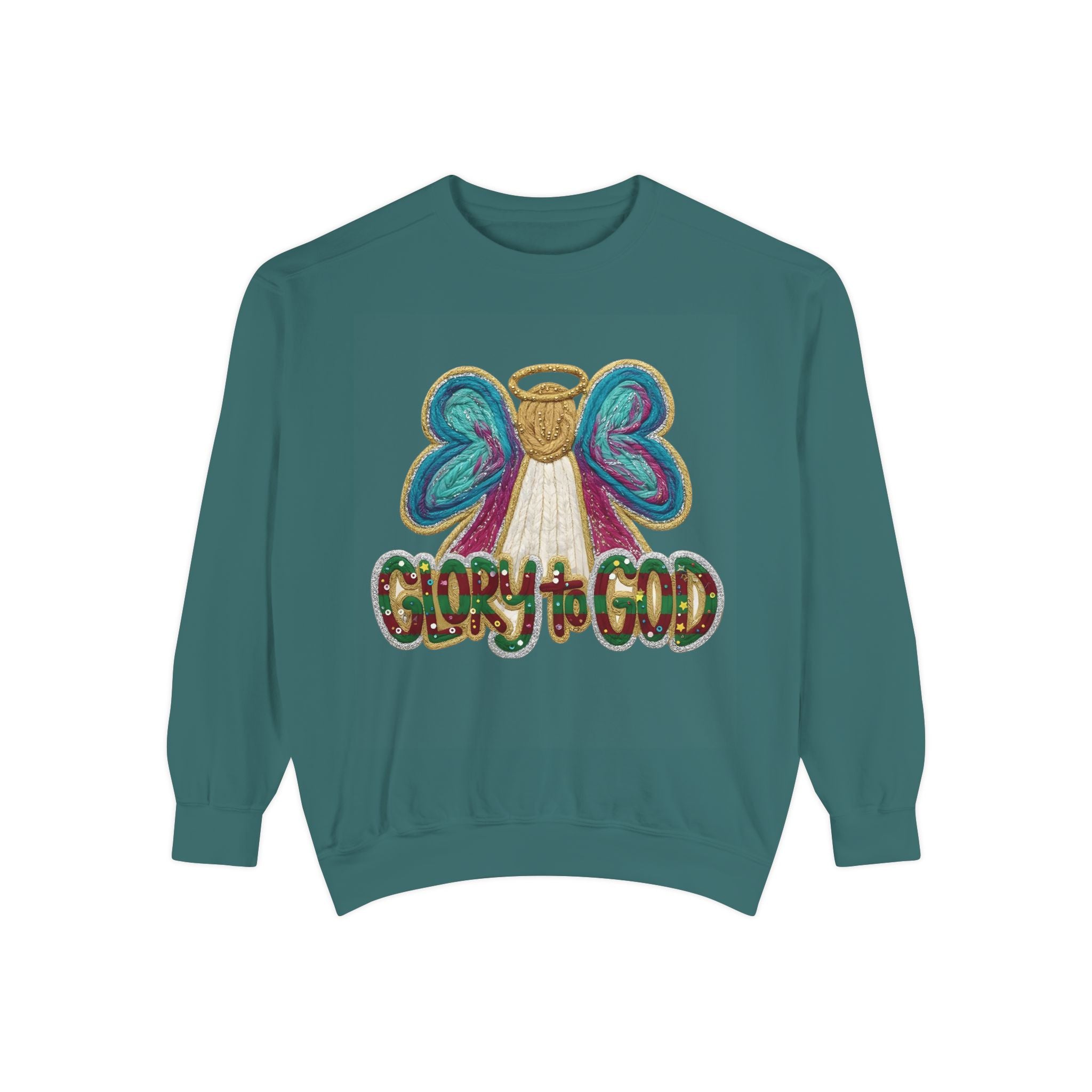 Glory to God Angel Sweatshirt Christmas Holiday Collection  Festive T-Shirt & Sweater
