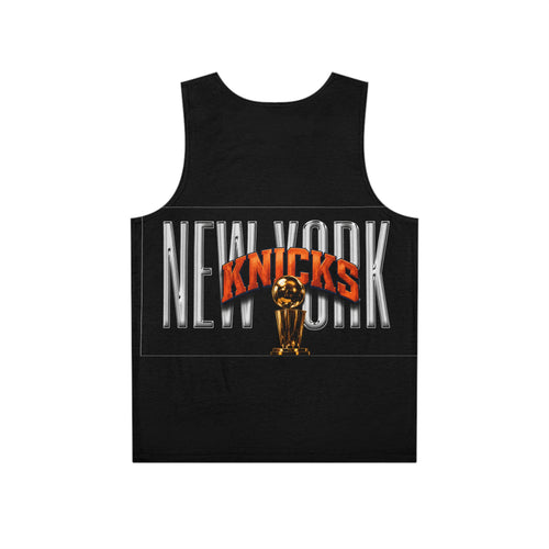 Basketball-Inspired Fade Tank Top — Men's Retro Sports Graphic Tank NY-K