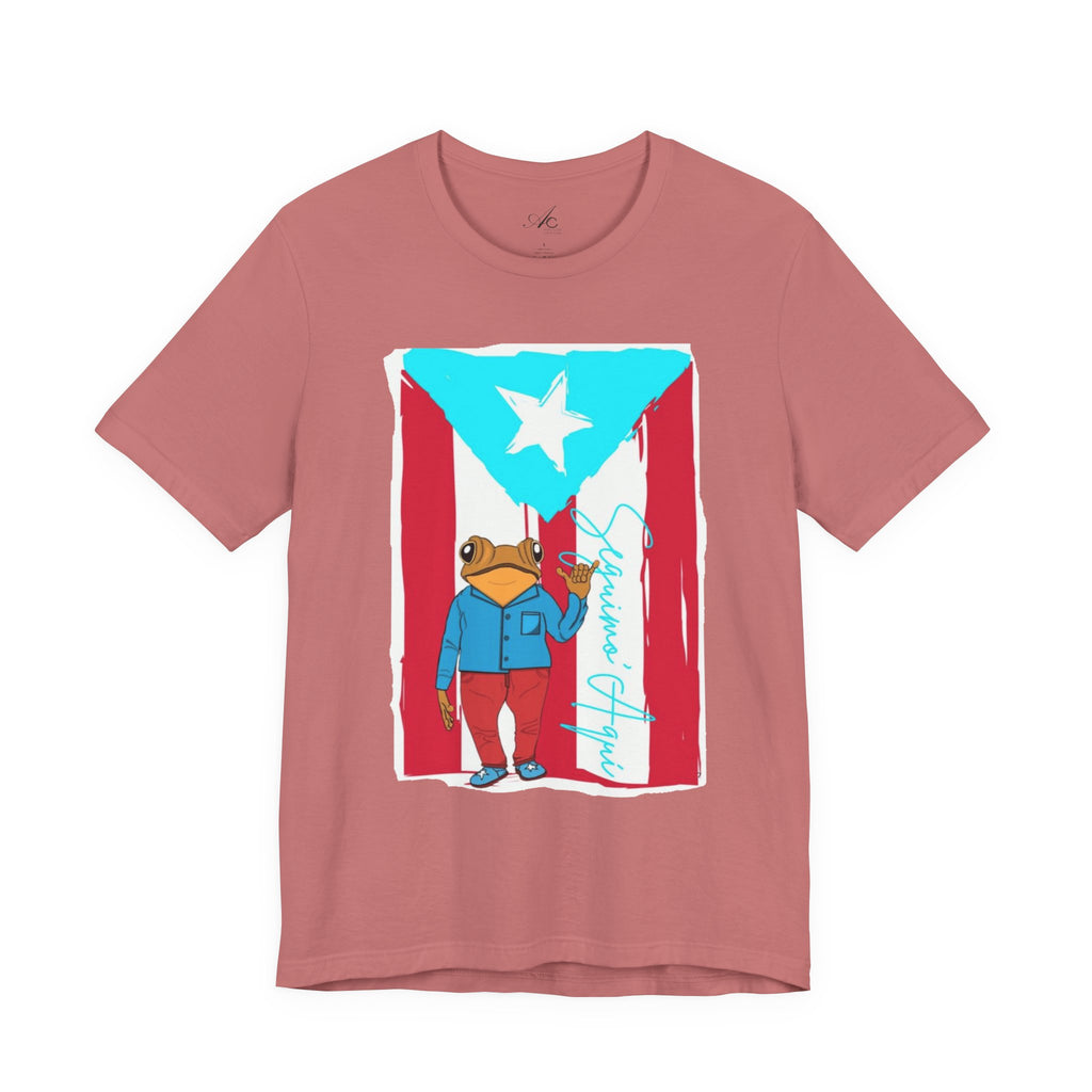 Puerto Rican Coqui Flag T‑Shirt  Boricua Pride Tee