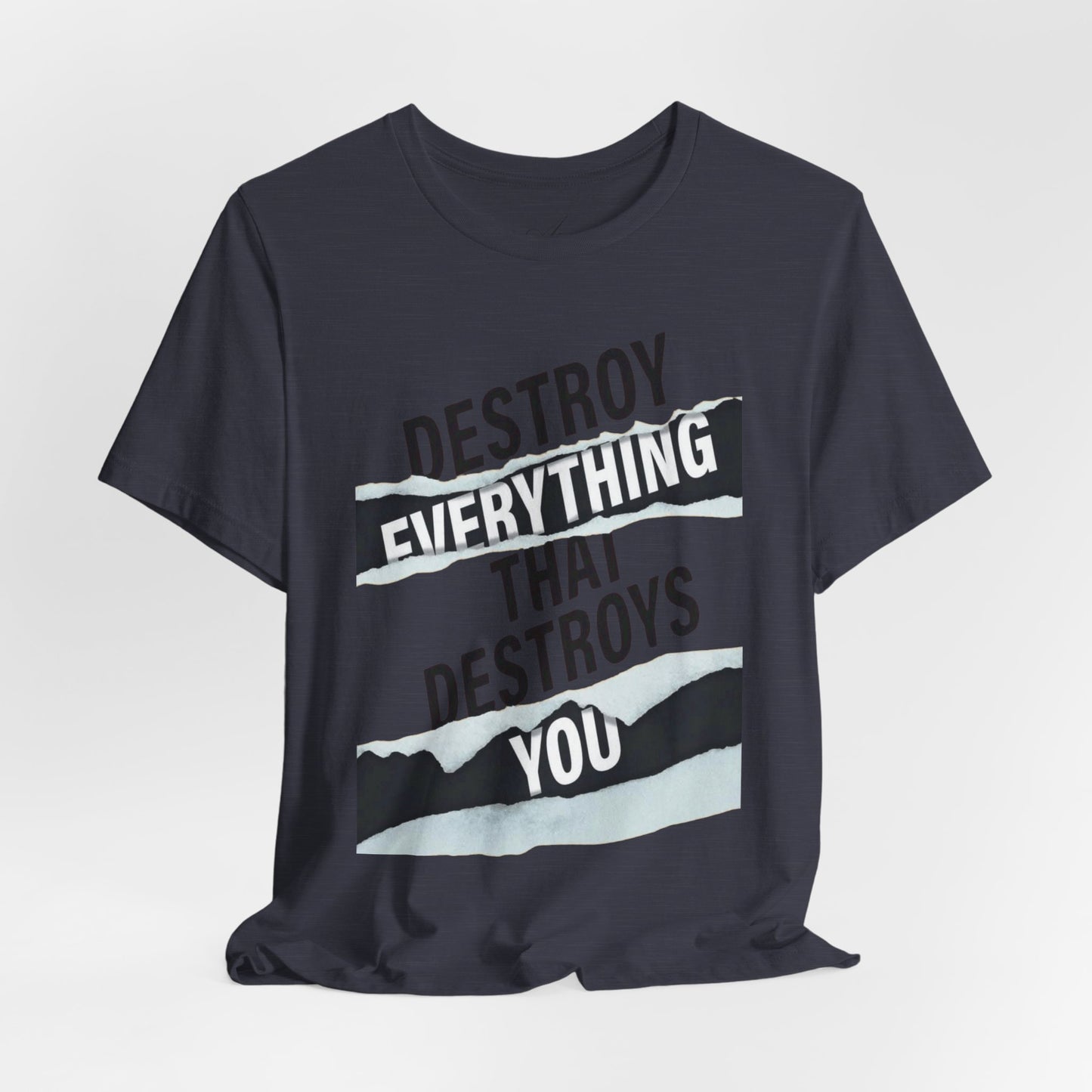 Destroy Everything That Destroys You T-Shirt  Bold Typographic Graphic Tee