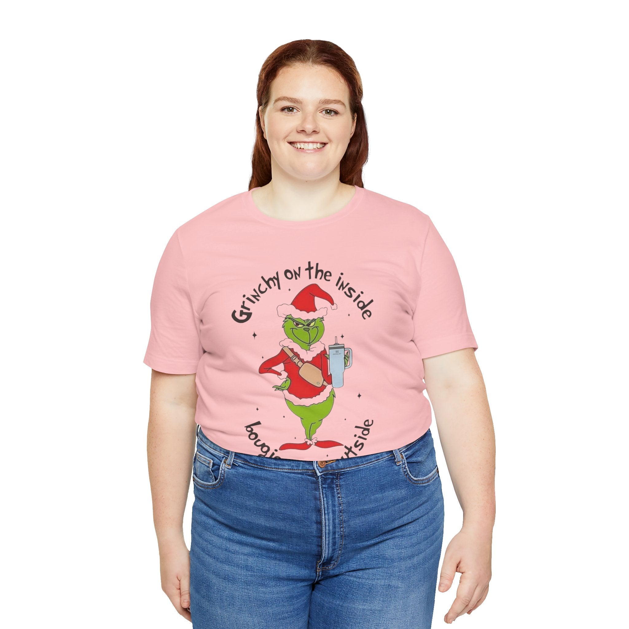 Grinch-Inspired Holiday Tee: 'Grinchy on the Inside, Boogie on the Outside'