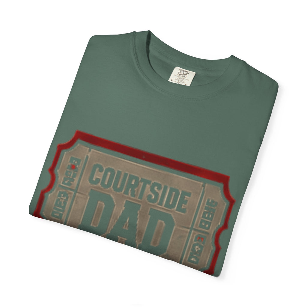 Courtside Dad T-Shirt — Vintage Ticket-Style Basketball Dad Tee