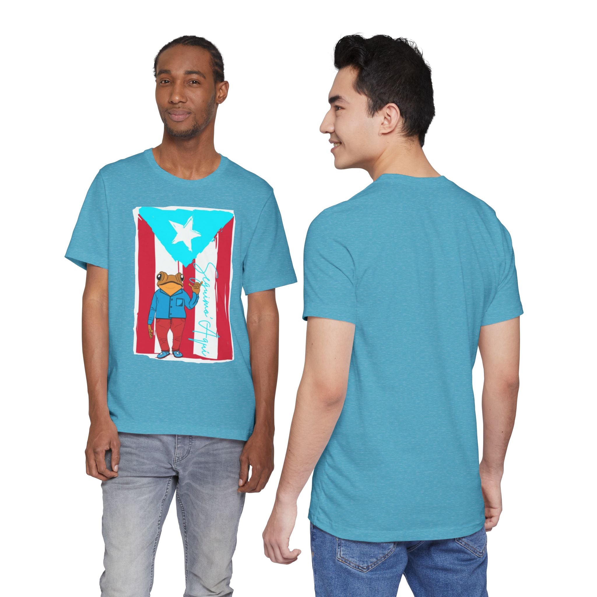 Puerto Rican Coqui Flag T‑Shirt  Boricua Pride Tee