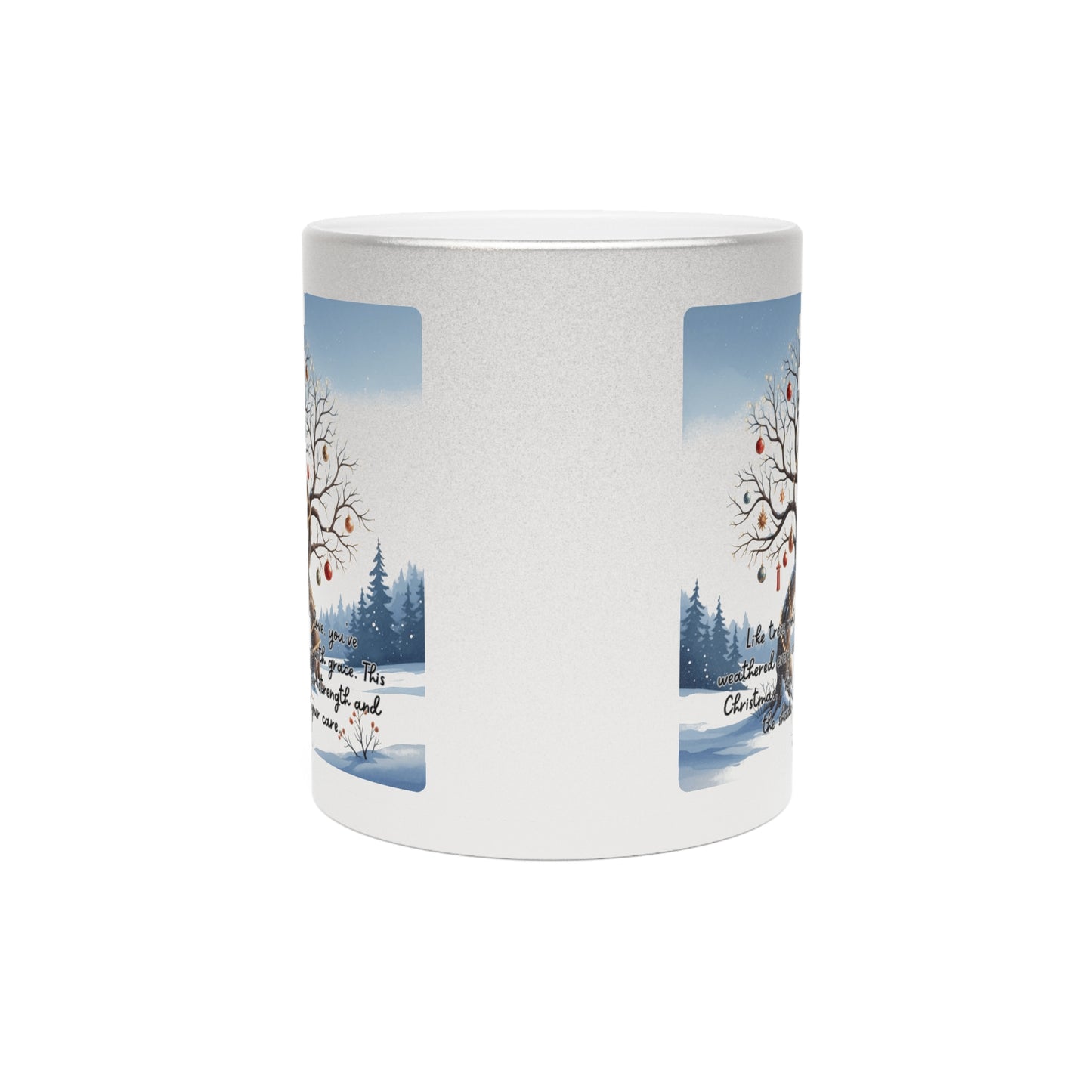 Holiday Mugs Christmas Gift Ideas Hot Cocoa & Coffee Cup Designs Inspirational Winter Tree Metallic Mug