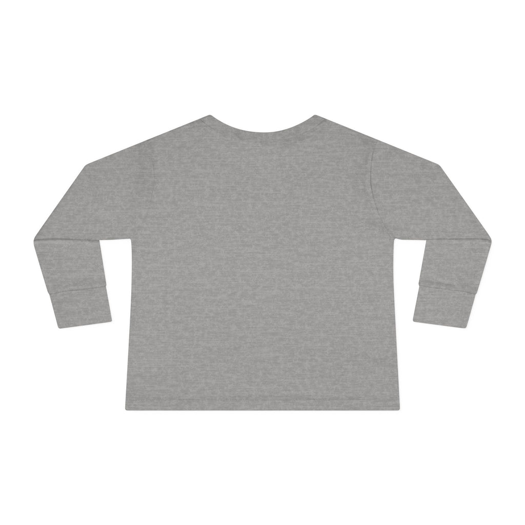 Toddler Long Sleeve Tee  Cool Santa with Patchwork Hat & Bubblegum Graphic