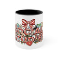 Social Studies Teacher Christmas Mug, Festive Candy-Stripe Holiday Coffee Cup School Staff Christmas Mug Collection,