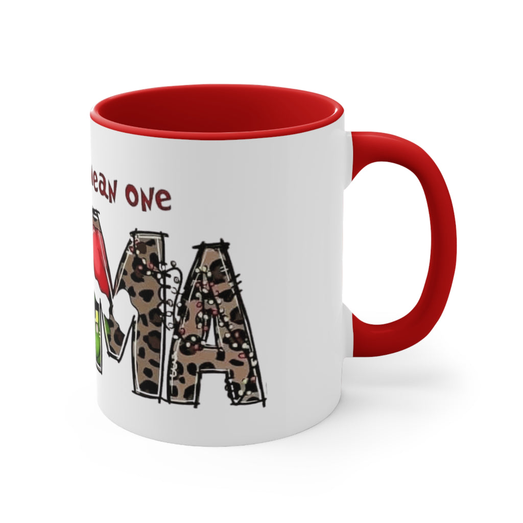 Grinch-Themed Accent Mug - "You're a Mean One, MAM" Holiday Coffee Cup Holiday Coffee Cups with Festive Quotes & Designs
