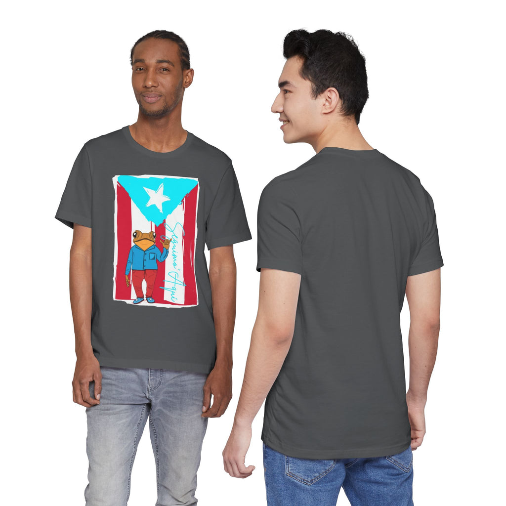 Puerto Rican Coqui Flag T‑Shirt  Boricua Pride Tee