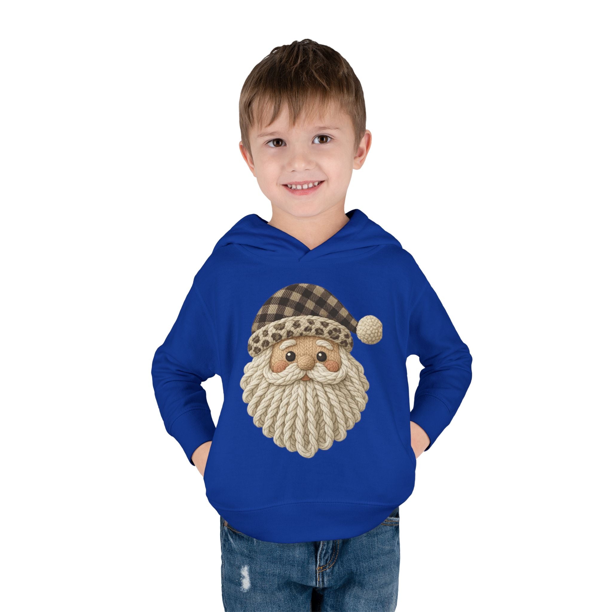 Toddler Hoodie  Cozy Plaid Santa Gnome Pullover
