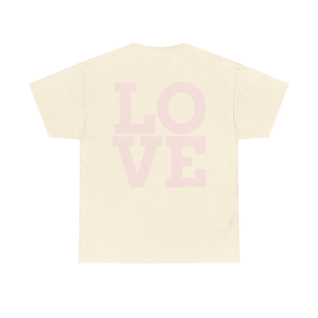 Pink Heart Cherries Tee  LOVE Graphic Valentine T-Shirt