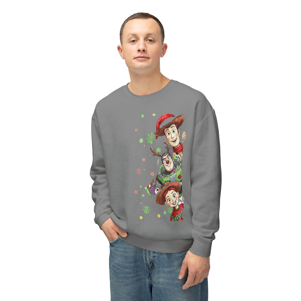 Christmas Toy Cowboy Crewneck Sweatshirt  Festive Woody & Friends Holiday Sweatshirt Cartoon Christmas T-shirts and Sweaters