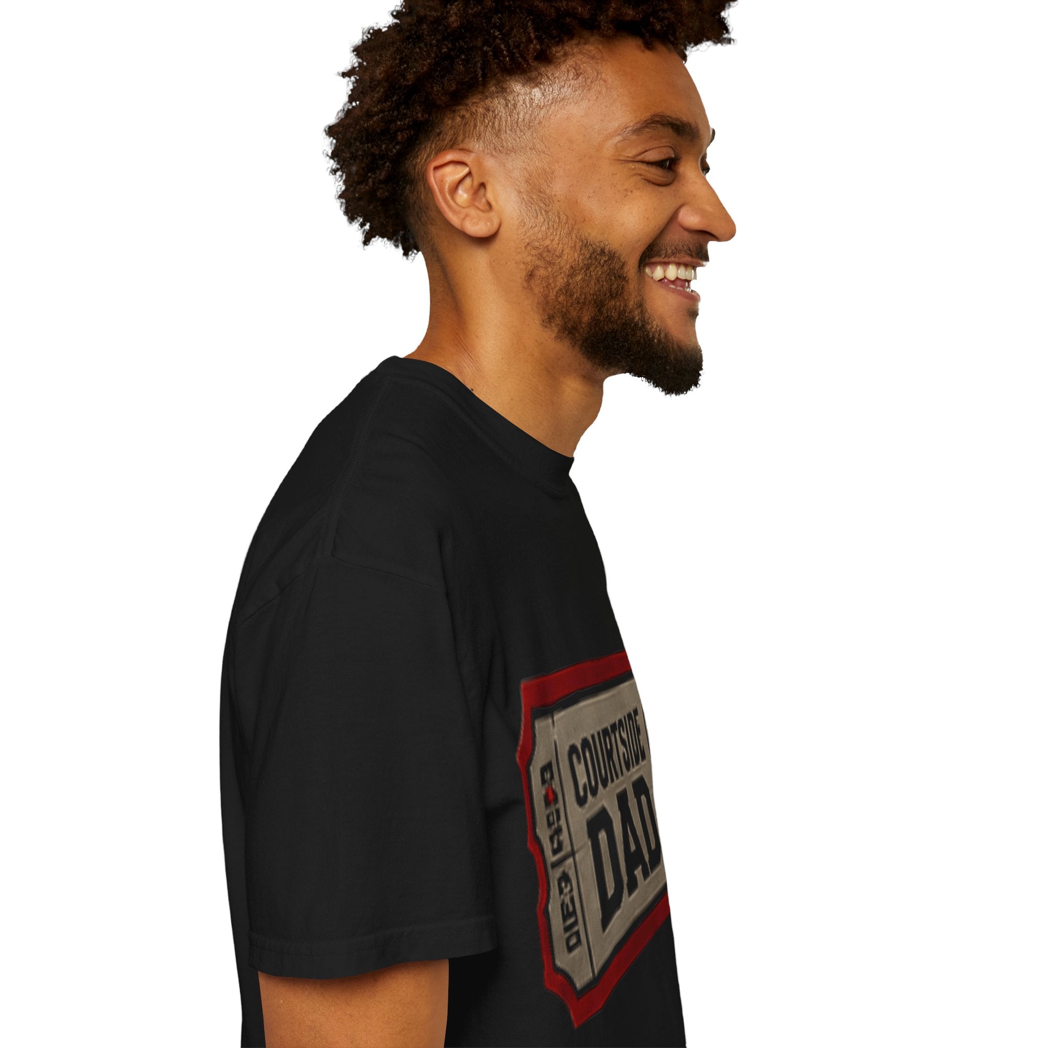 Courtside Dad T-Shirt — Vintage Ticket-Style Basketball Dad Tee