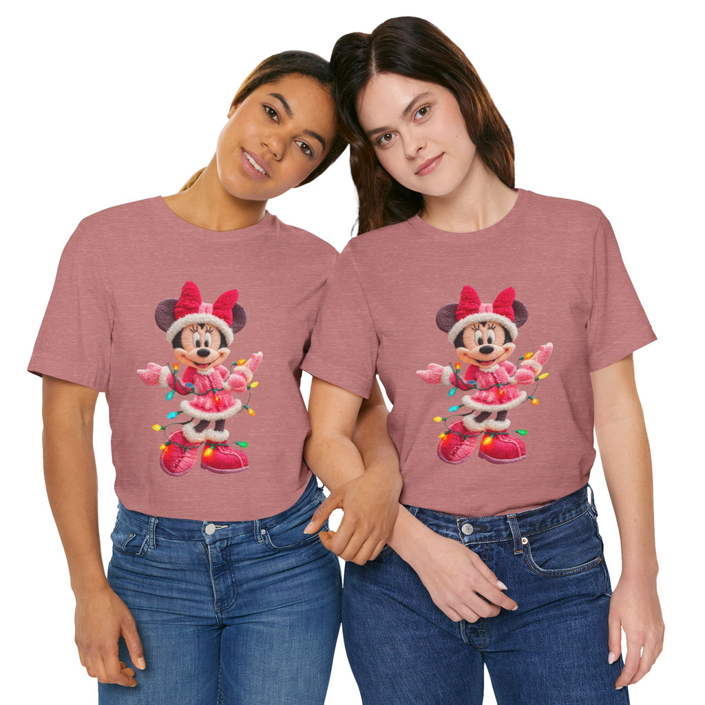 Minnie Mouse Holiday Lights T-Shirt Festive Holiday Designs