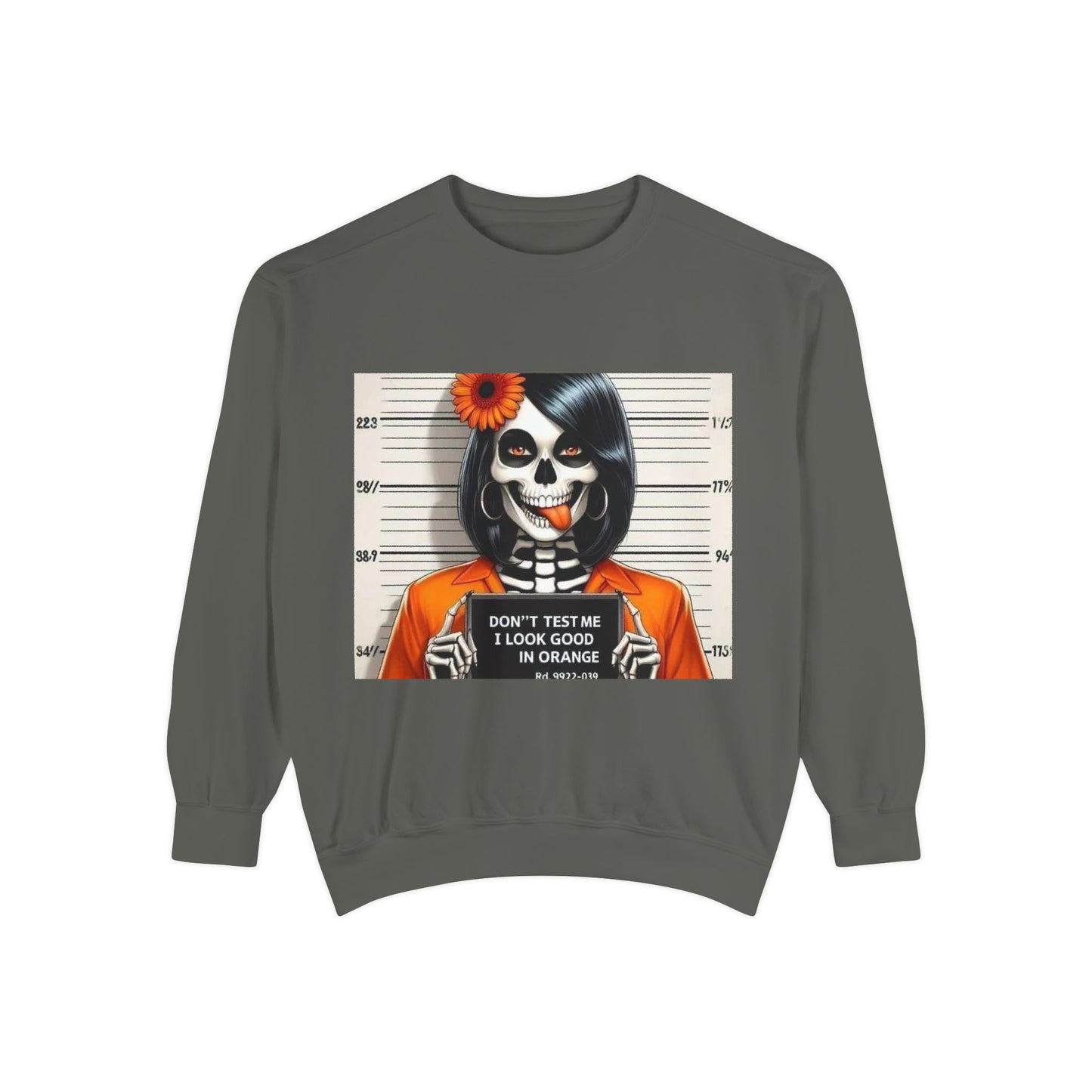 “Too Cool to Be Cold” Funny Sweater Unisex Skull Sweatshirt with Quote | Cozy Halloween Fashion, Gift for Fall Celebrations,