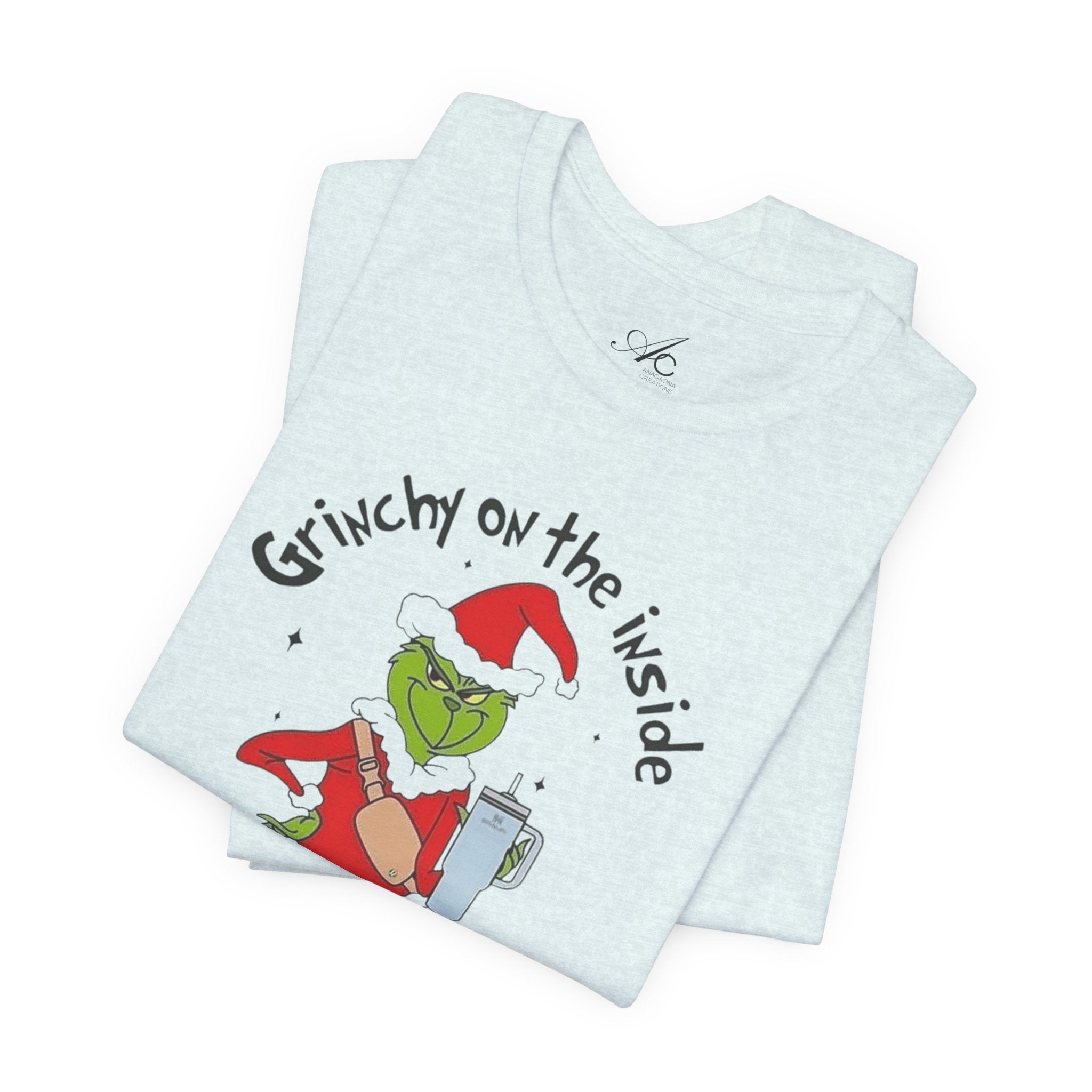 Grinch-Inspired Holiday Tee: 'Grinchy on the Inside, Boogie on the Outside'