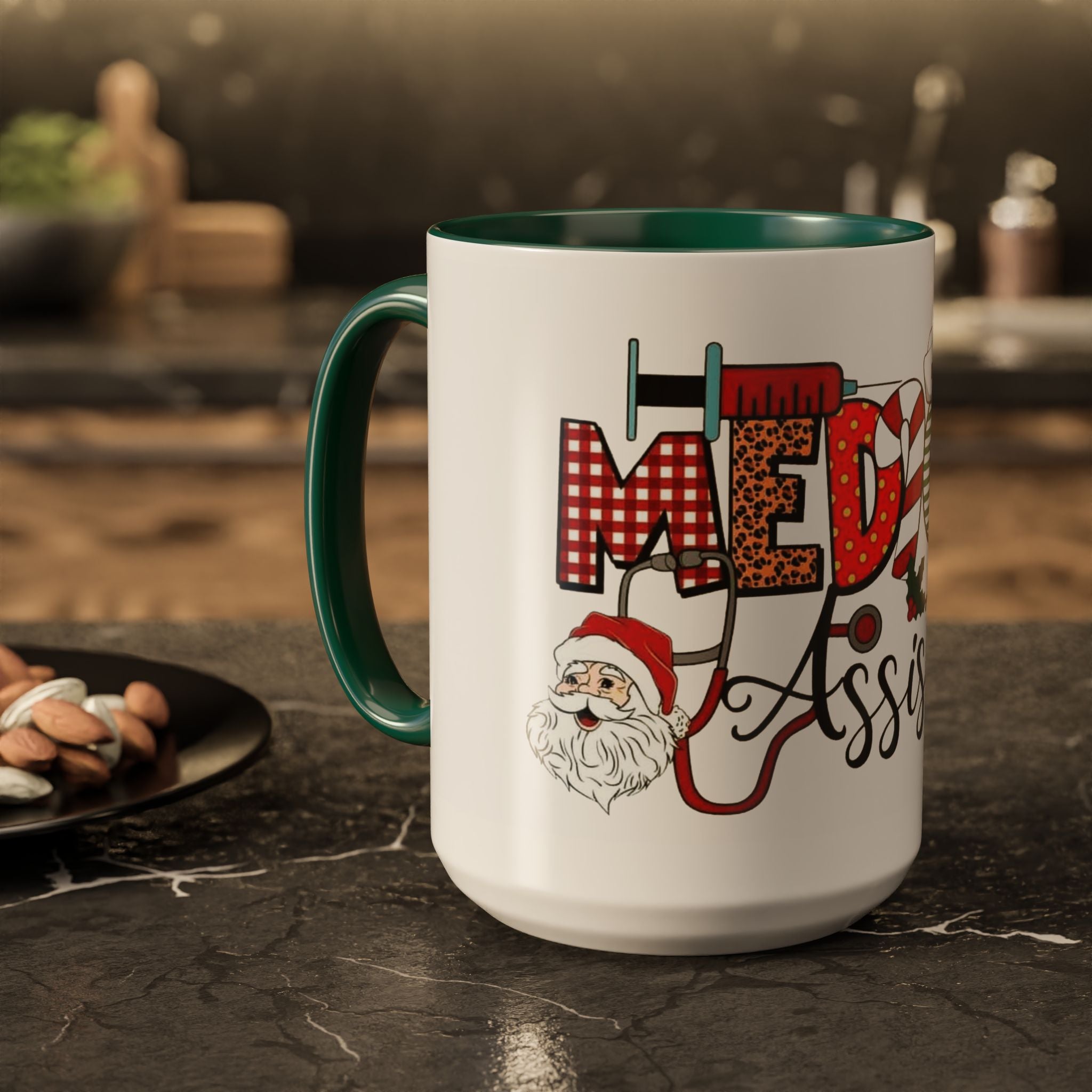 Medical Assistant Christmas Mug — Festive Colorful 11oz/15oz Coffee Cup Medical Christmas Mug