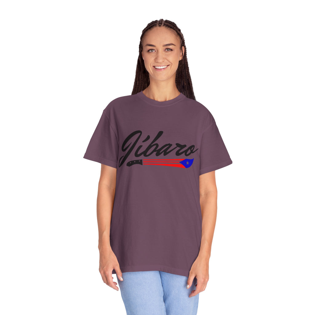 T-Shirt  "Jíbaro" Puerto Rican Heritage Tee (Back Machete  Sombrero de Paja Design) Puerto Rico’s Navidades