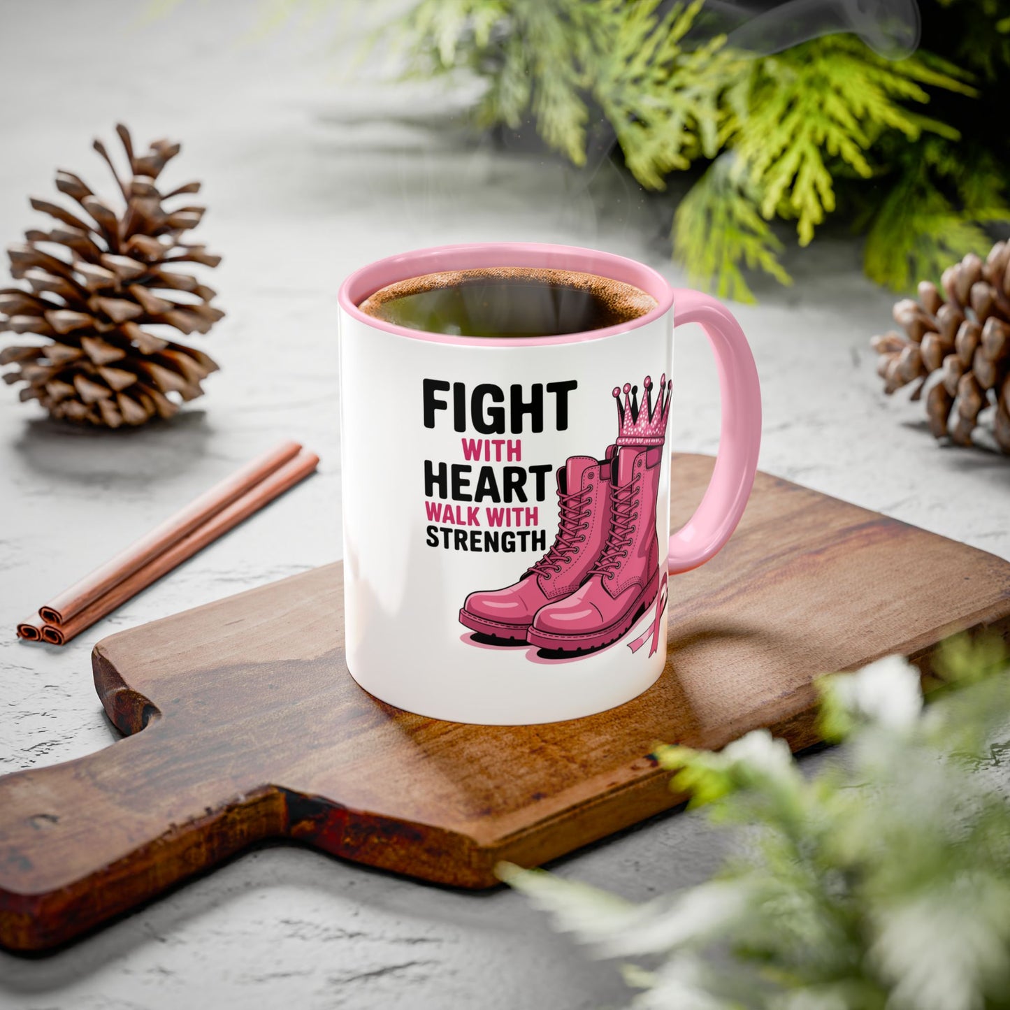 You Beat It! Cancer Survivor Mug | Motivational Gift for Her or Him | Warrior Mug