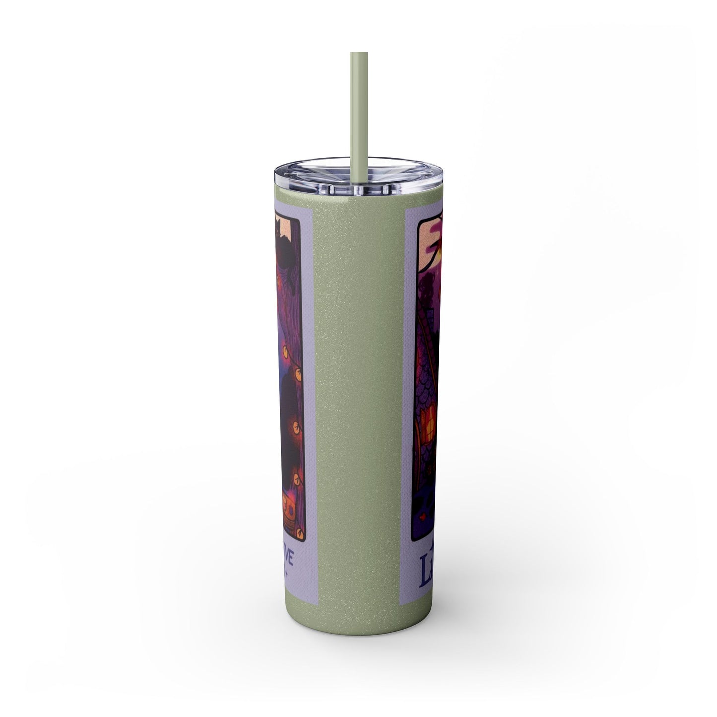 🎁 Spooky season gifts Enchanting Libra Skinny Tumbler with Straw | 20oz | Perfect for Halloween, Witchy Vibes, Astrology Lovers, Gift Idea, Custom Beverage Holder