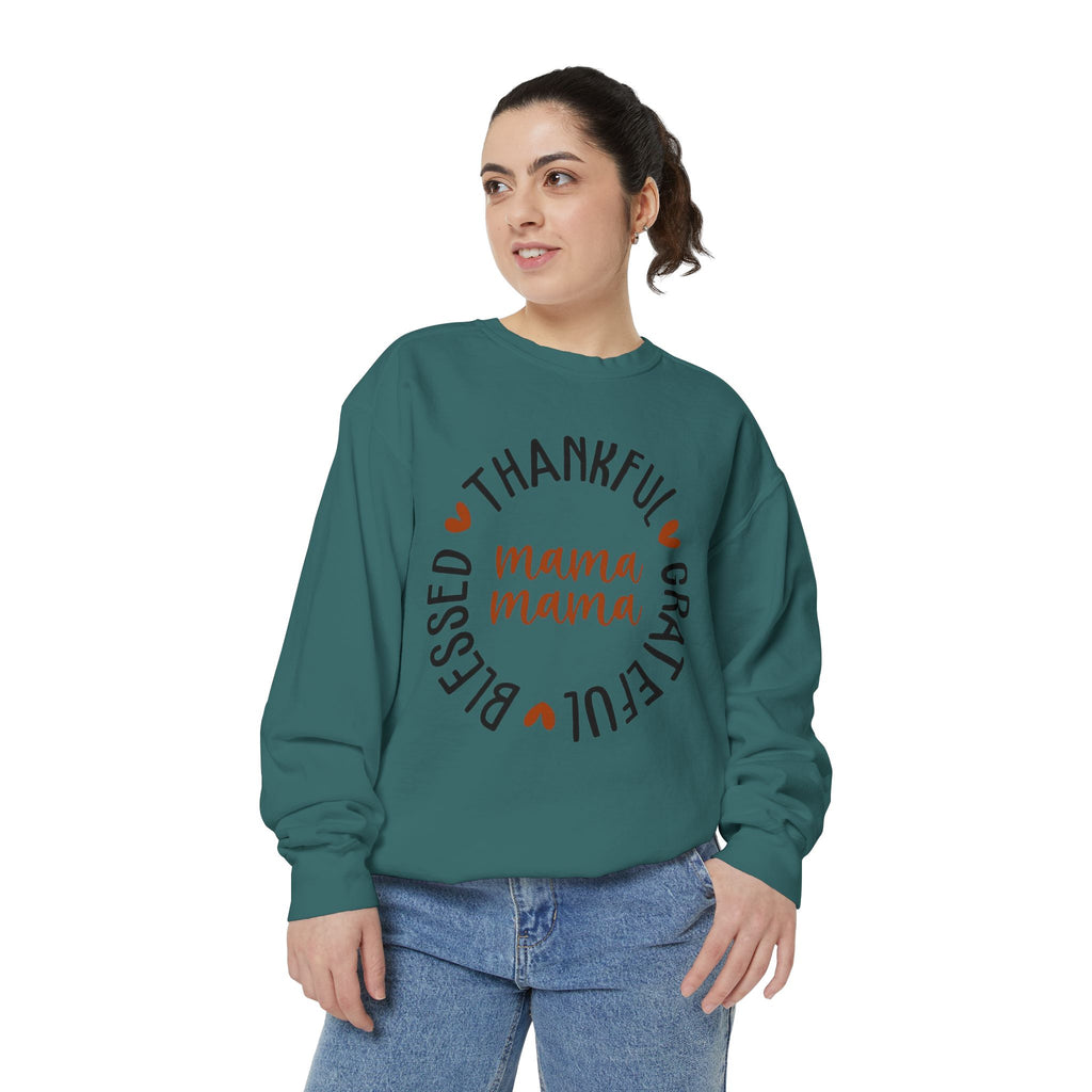 MOM  Sweatshirt Thankful Grateful Blessed "Mama Mama" Sweatshirt