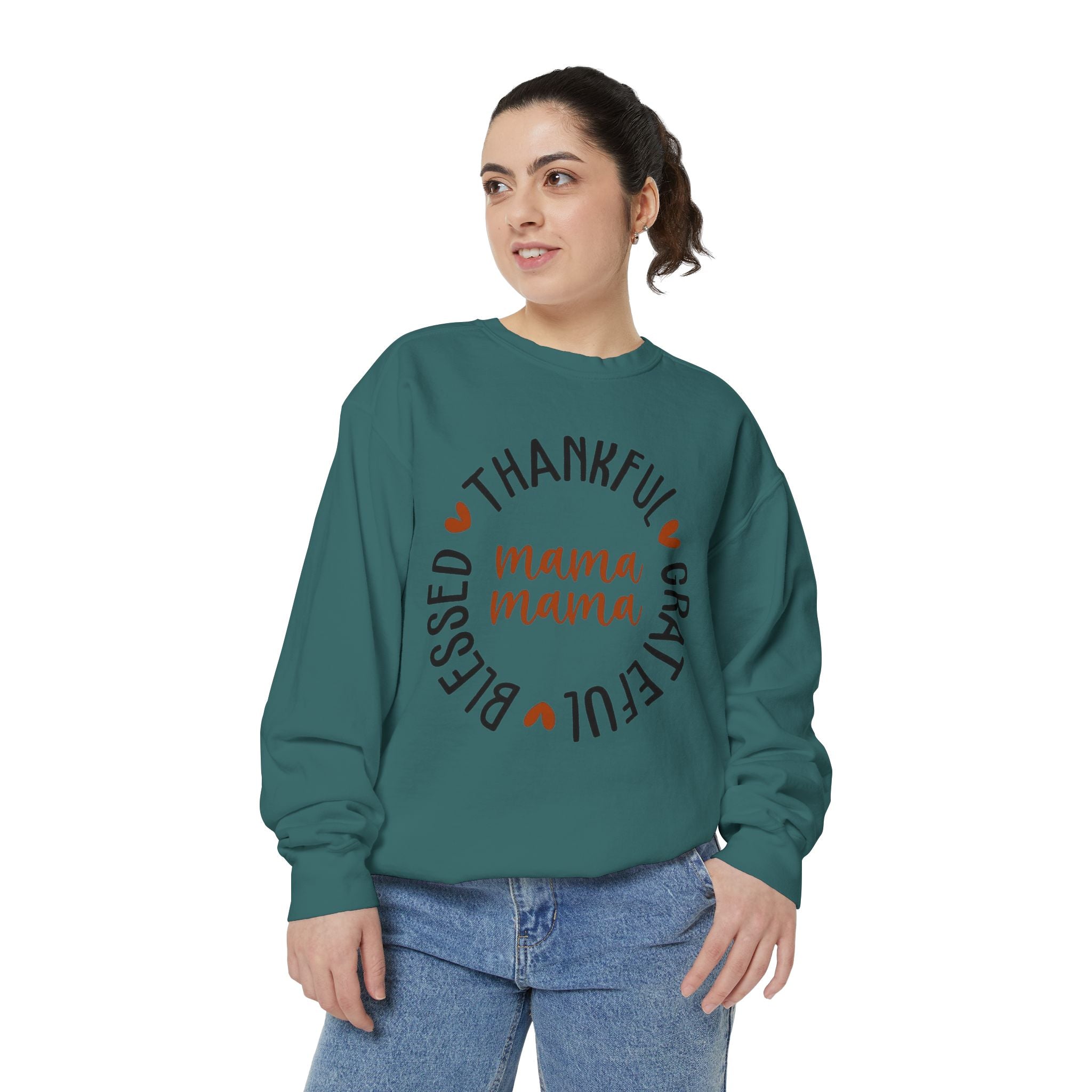 MOM  Sweatshirt Thankful Grateful Blessed "Mama Mama" Sweatshirt