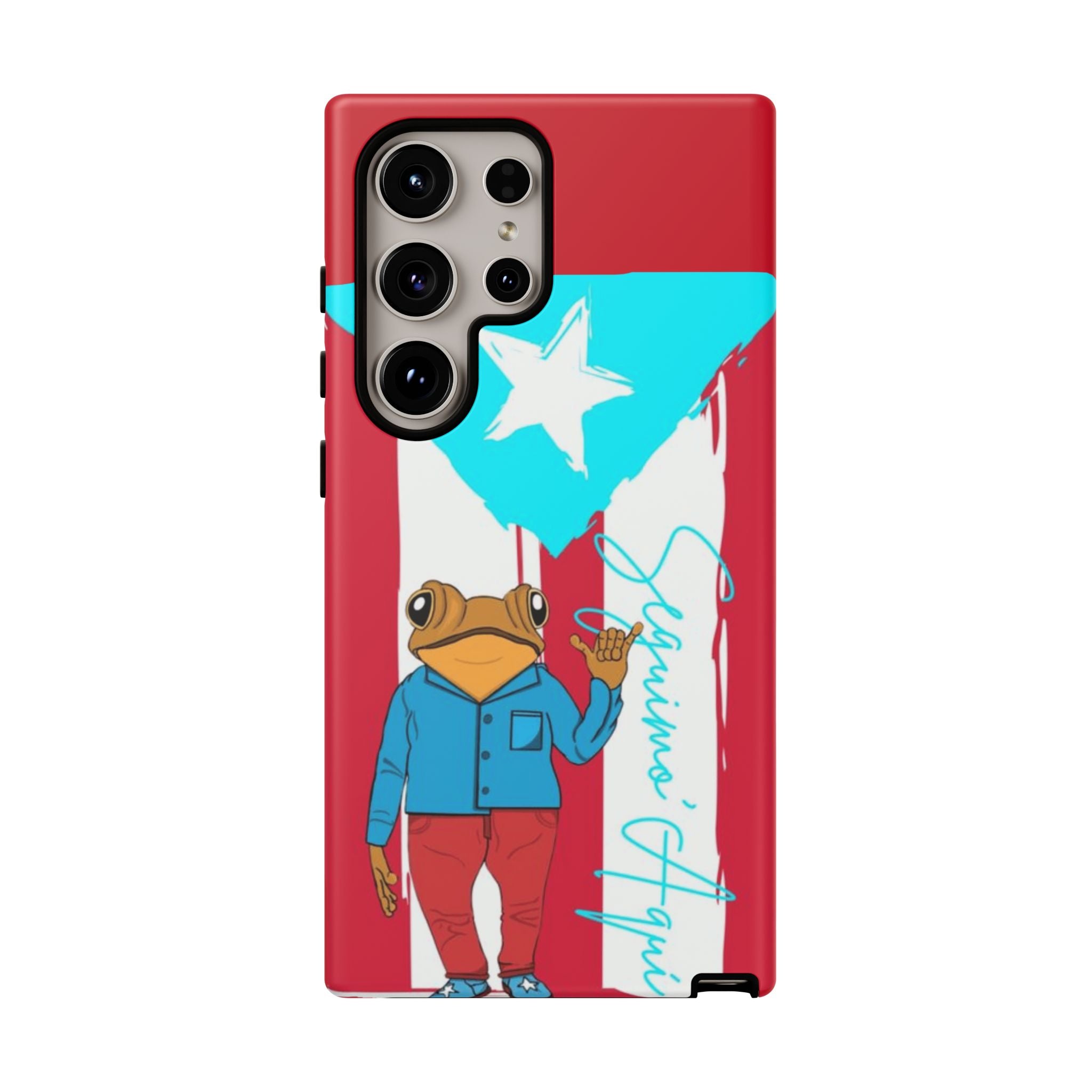 Puerto Rican Flag Frog Design ("Señorita Hops")Phone Case Isla del Encanto Phone Case – Puerto Rican Style