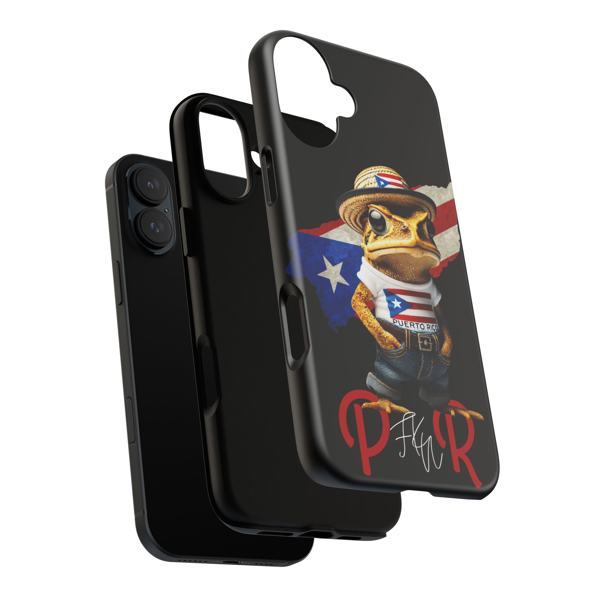 Puerto Rican Frog Tough Phone Case  Puerto Rico Flag Patriotic Protective Case