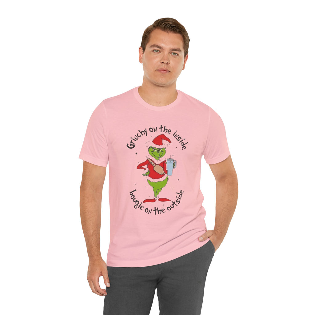 Grinch-Inspired Holiday Tee: 'Grinchy on the Inside, Boogie on the Outside'