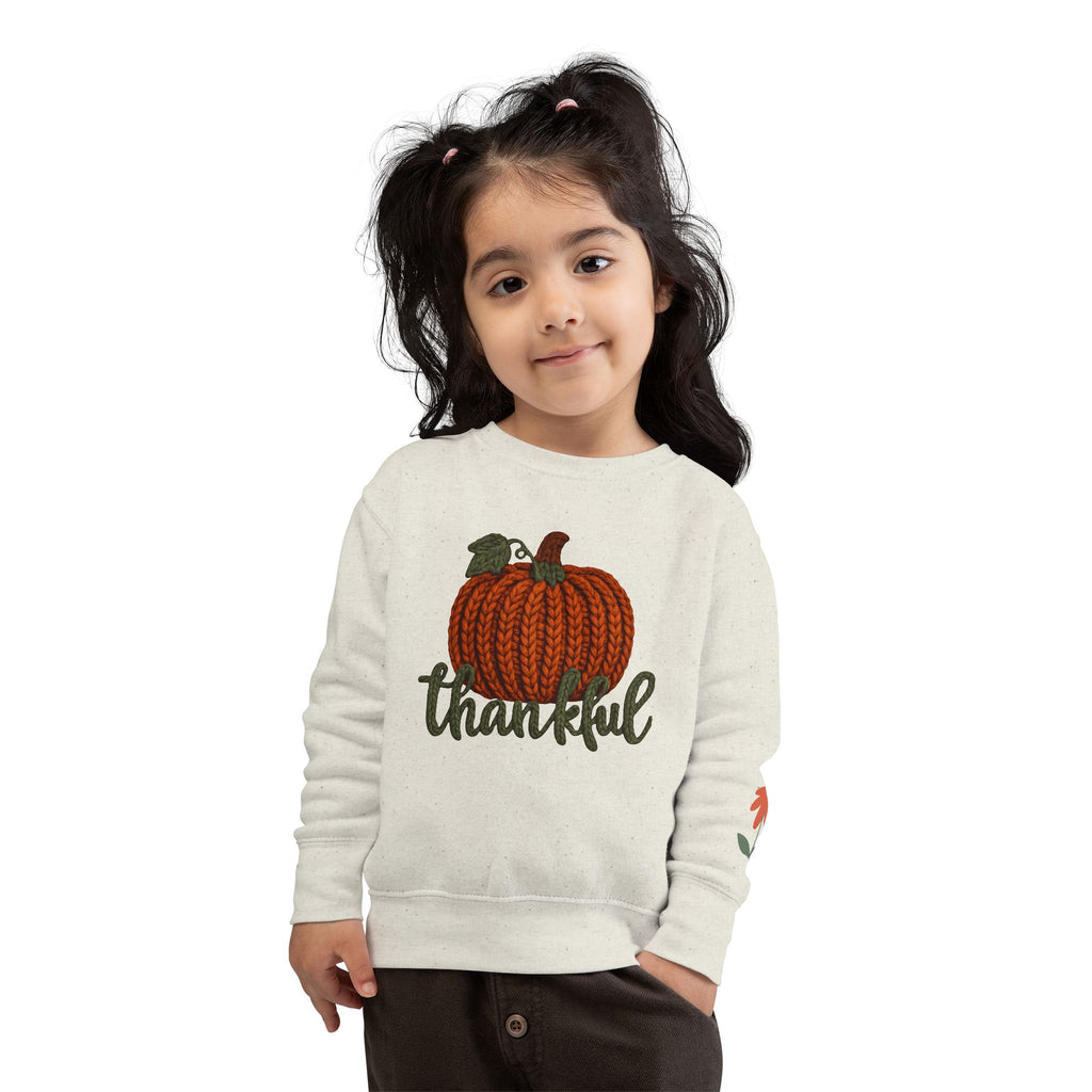 Toddler Sweatshirt  "Thankful" Pumpkin Fall Pullover