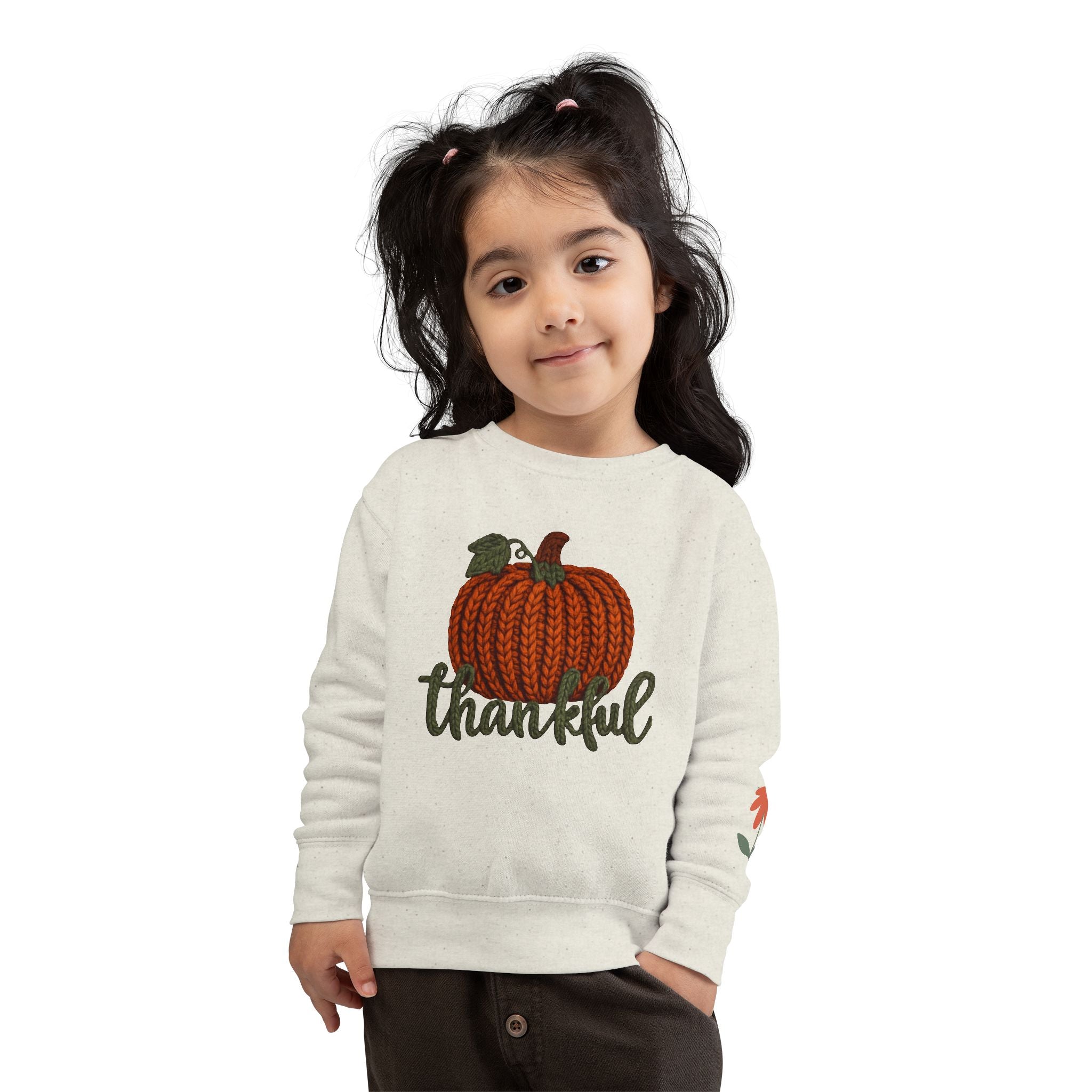 Toddler Sweatshirt  "Thankful" Pumpkin Fall Pullover