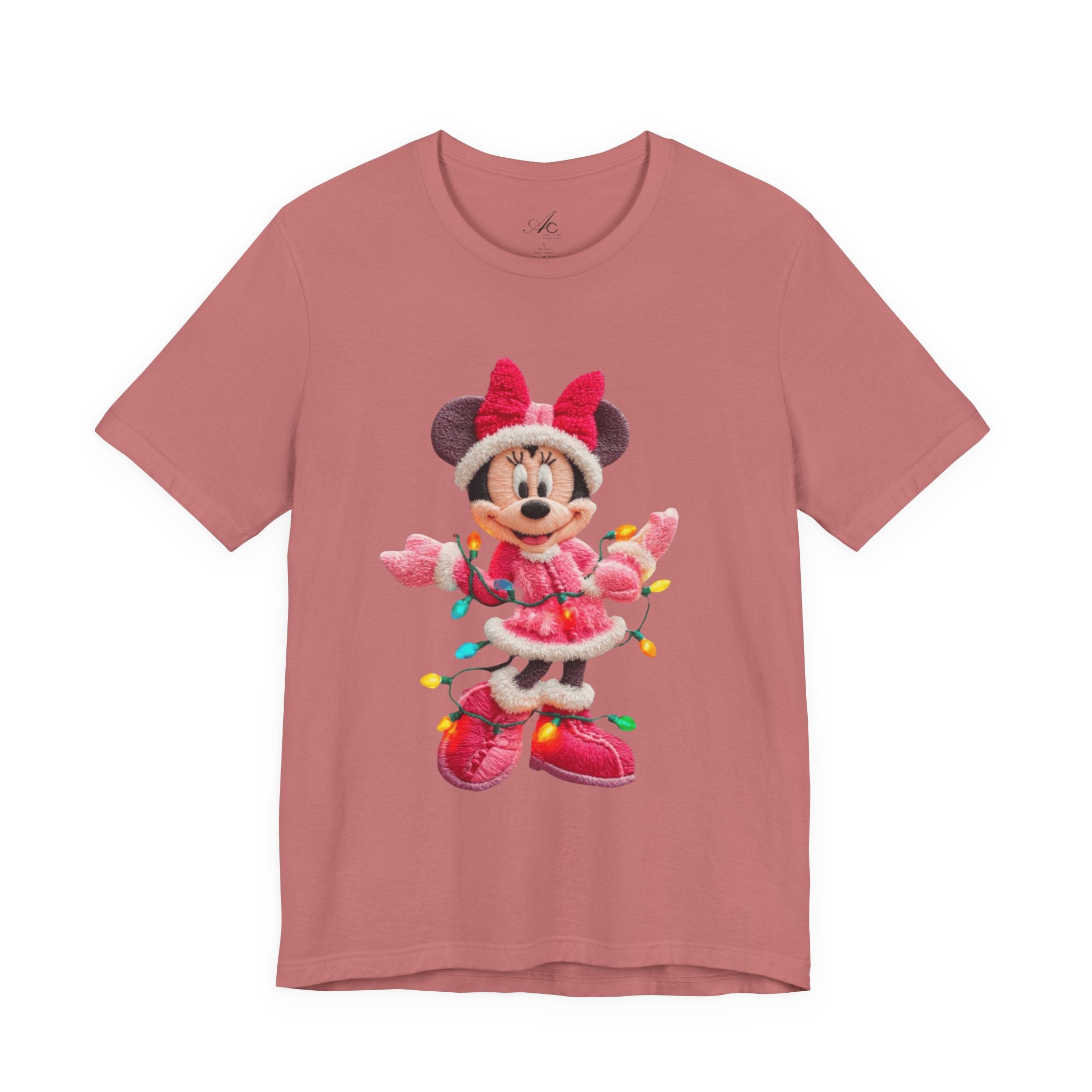 Minnie Mouse Holiday Lights T-Shirt Festive Holiday Designs