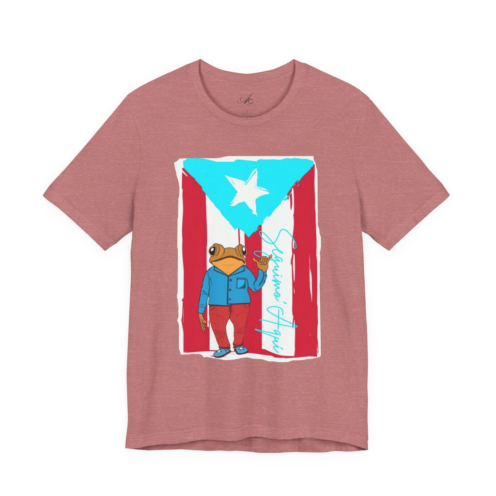 Puerto Rican Coqui Flag T‑Shirt  Boricua Pride Tee