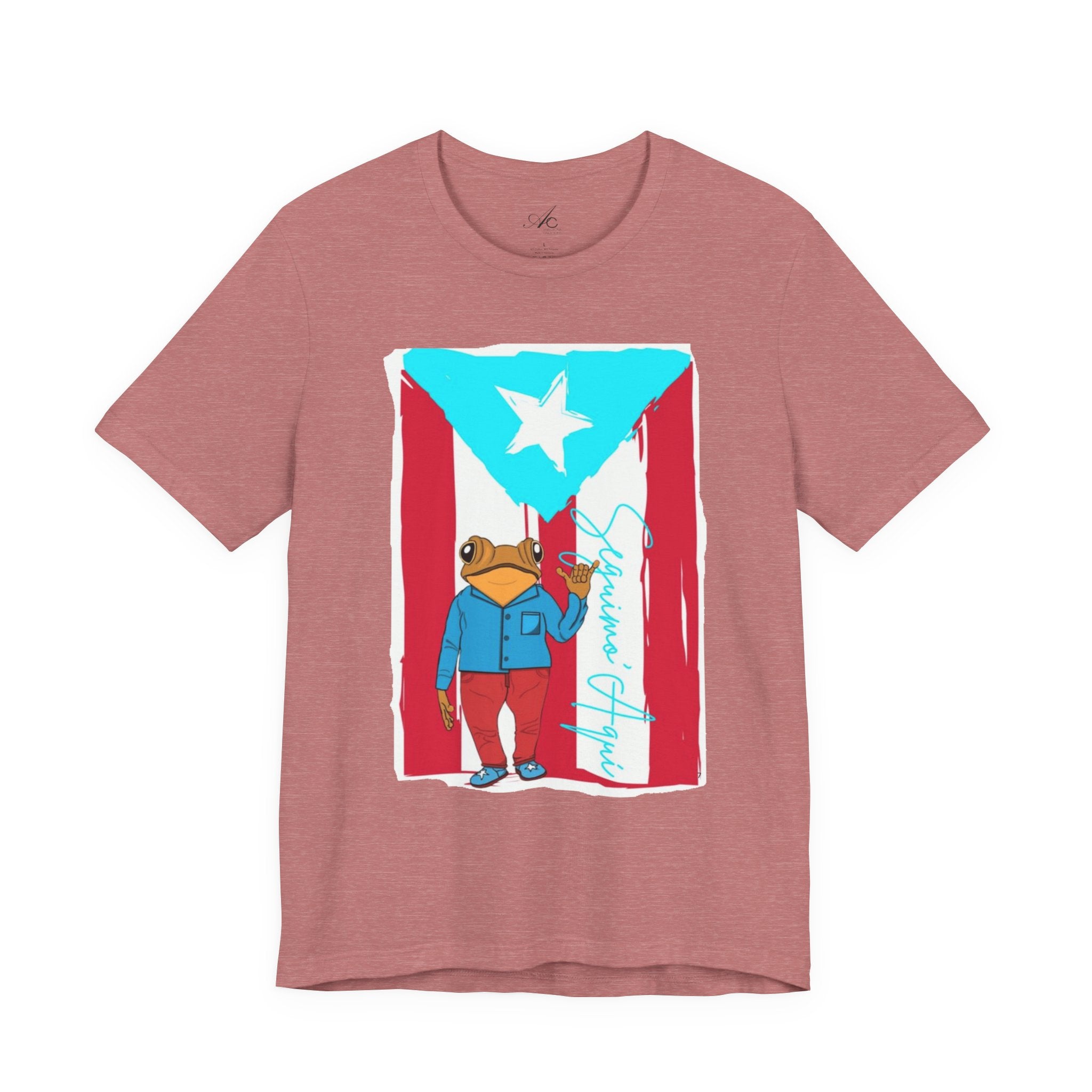 Puerto Rican Coqui Flag T‑Shirt  Boricua Pride Tee