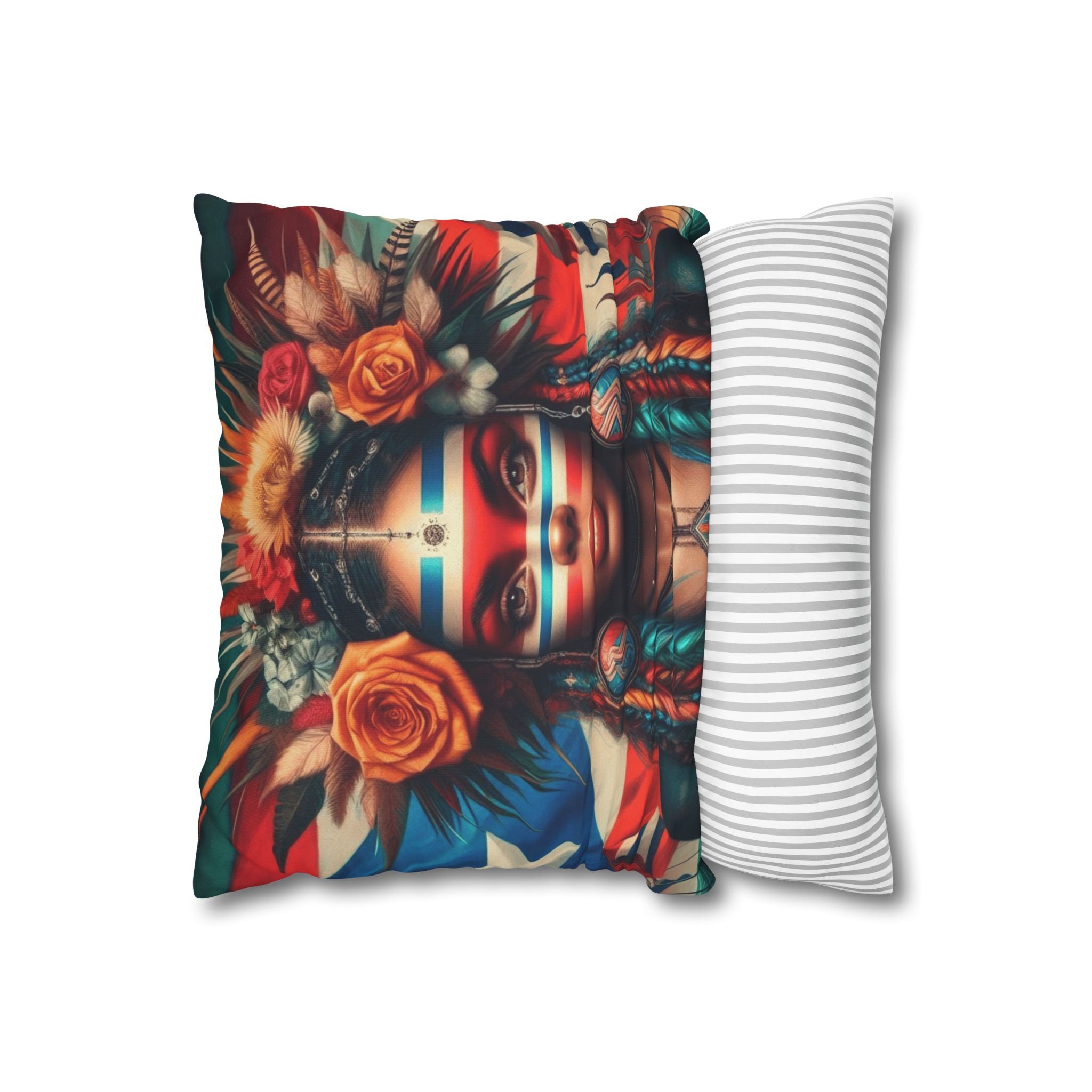 Tribal Goddess Decorative Pillow Puerto Rico Culture Pillow