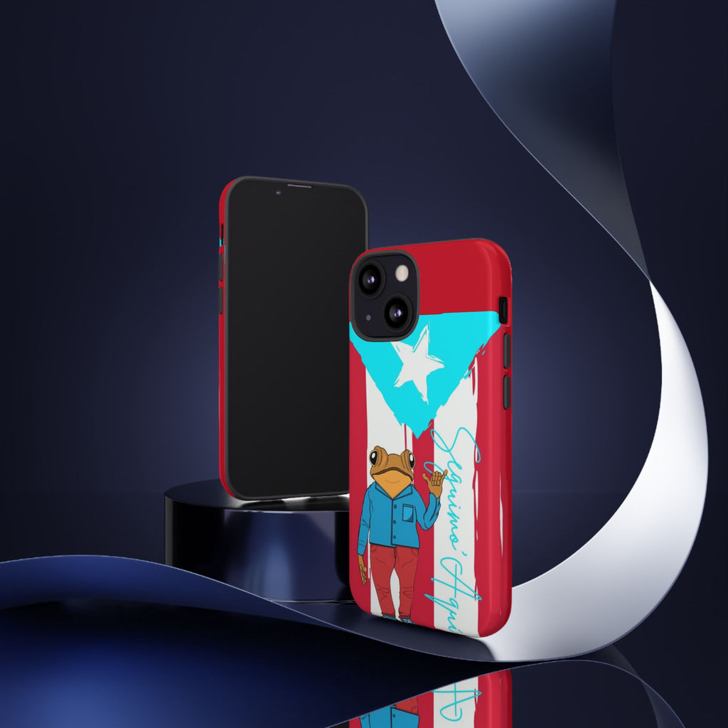 Puerto Rican Flag Frog Design ("Señorita Hops")Phone Case Isla del Encanto Phone Case – Puerto Rican Style