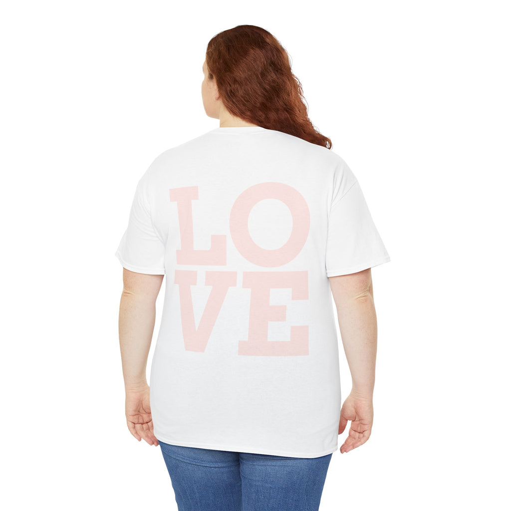 Pink Heart Cherries Tee  LOVE Graphic Valentine T-Shirt