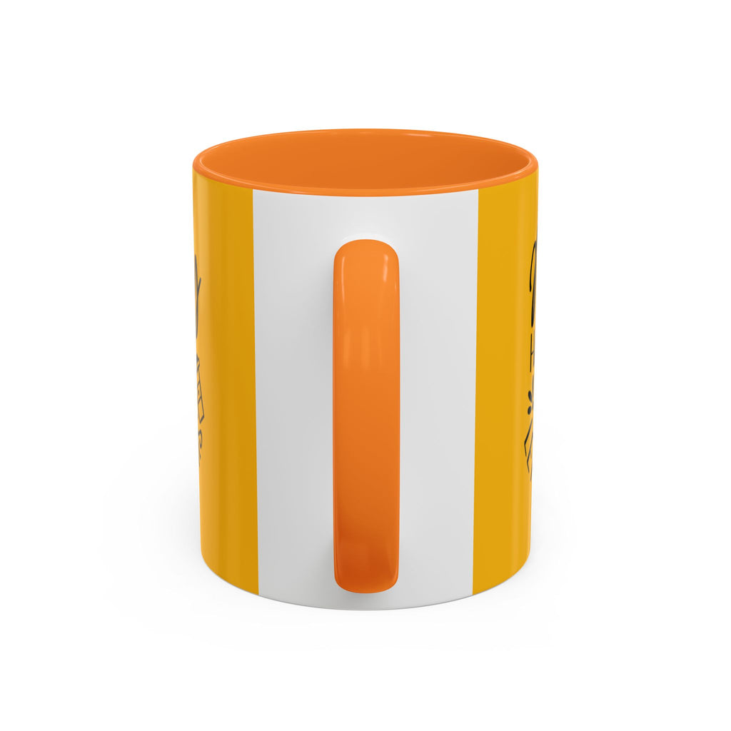 Holiday Coffee Cups with Festive Quotes & Designs Messy Hair Coffee Mug - Fun Yellow Ceramic Cup for Coffee Lovers