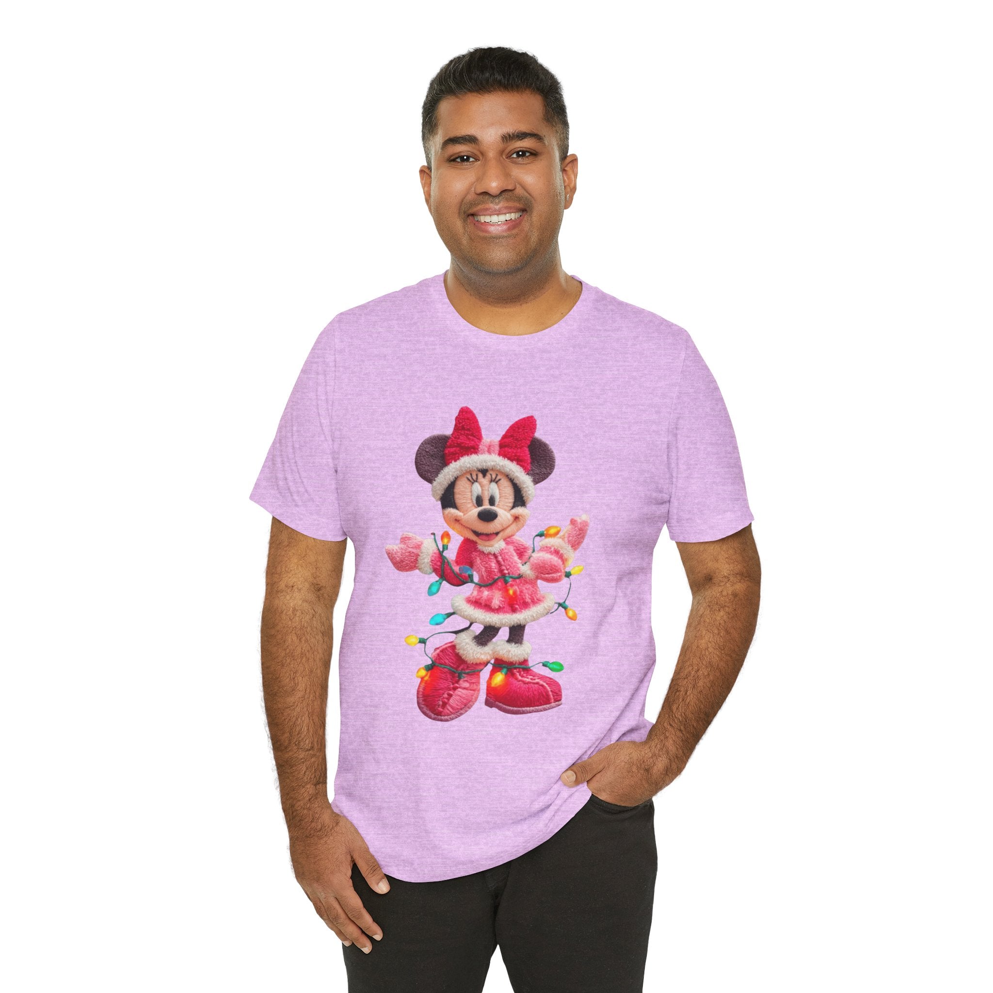 Minnie Mouse Holiday Lights T-Shirt Festive Holiday Designs