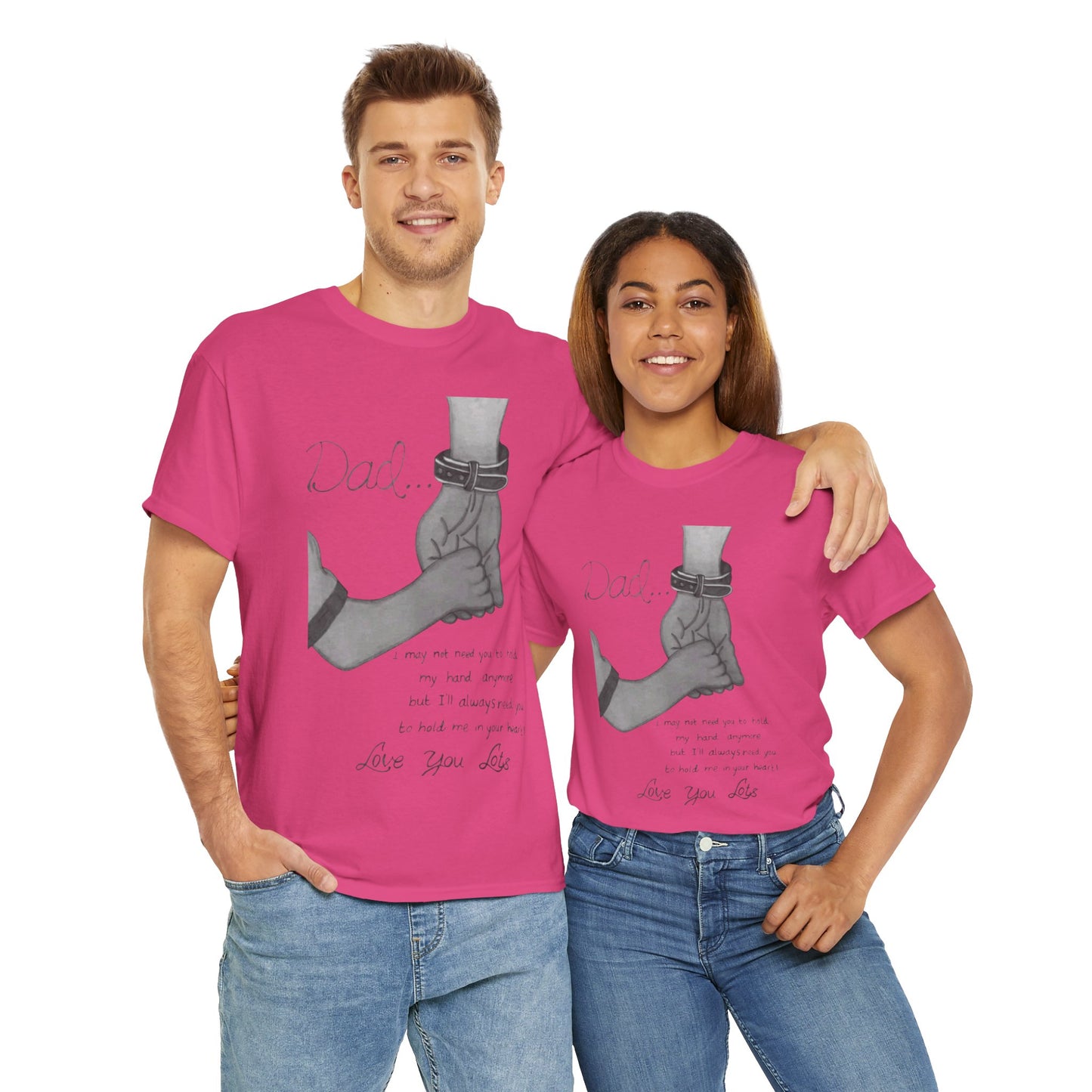 Heartfelt Dad Tee, Perfect Gift for Father's Day, Casual Wear, Family Bonding, Unisex Cotton Shirt, Thoughtful Keepsake