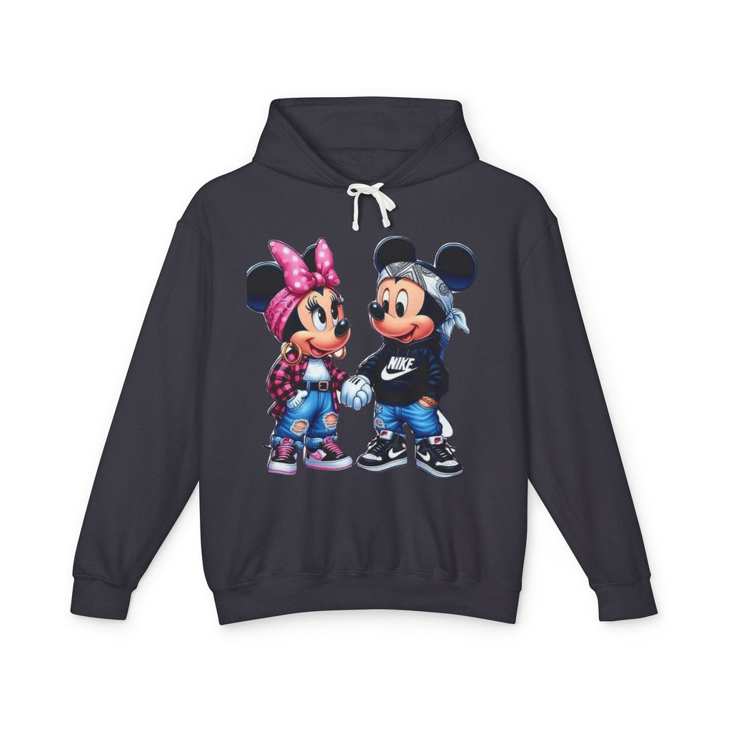 Valentine Cartoon Couple Hoodie  Cute Mickey & Minnie Style Graphic