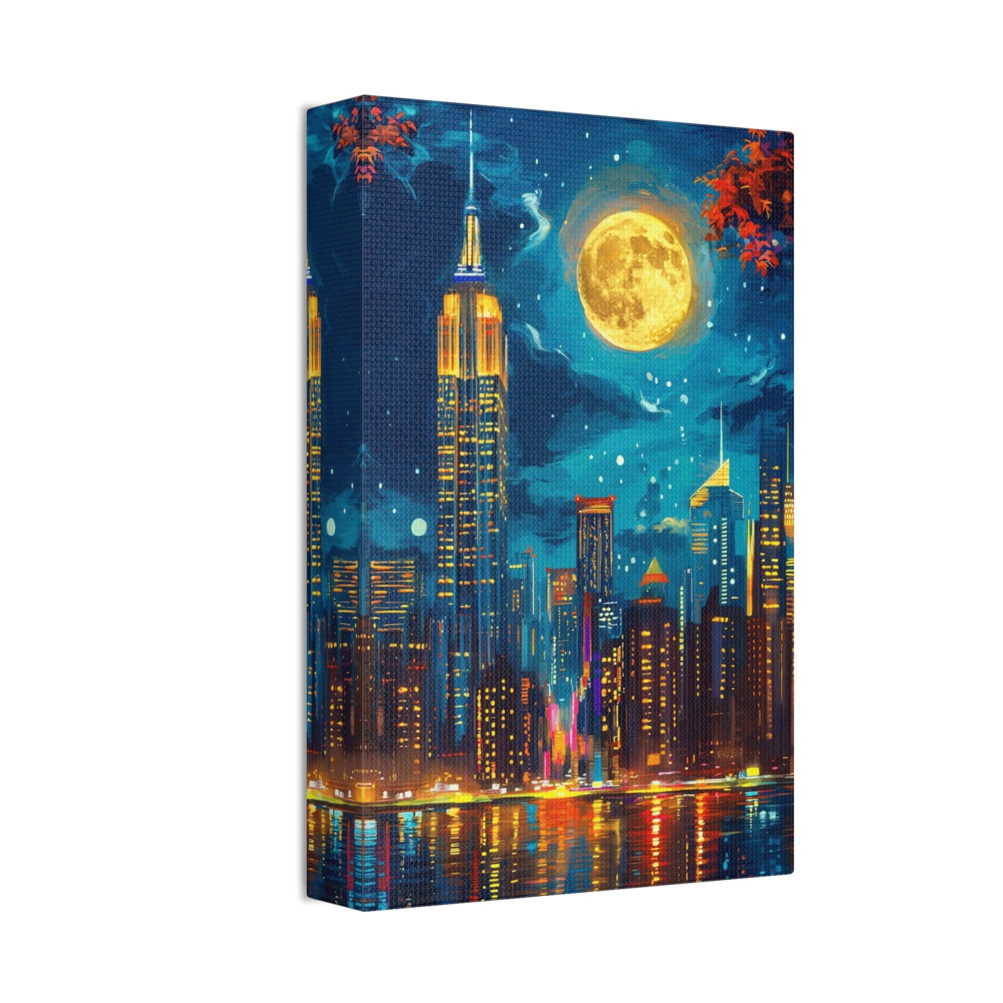 Cityscape Decor, New York Night Scene, Home Gallery Artwork, Gift for Urban Lovers, Dreams and Inspiration