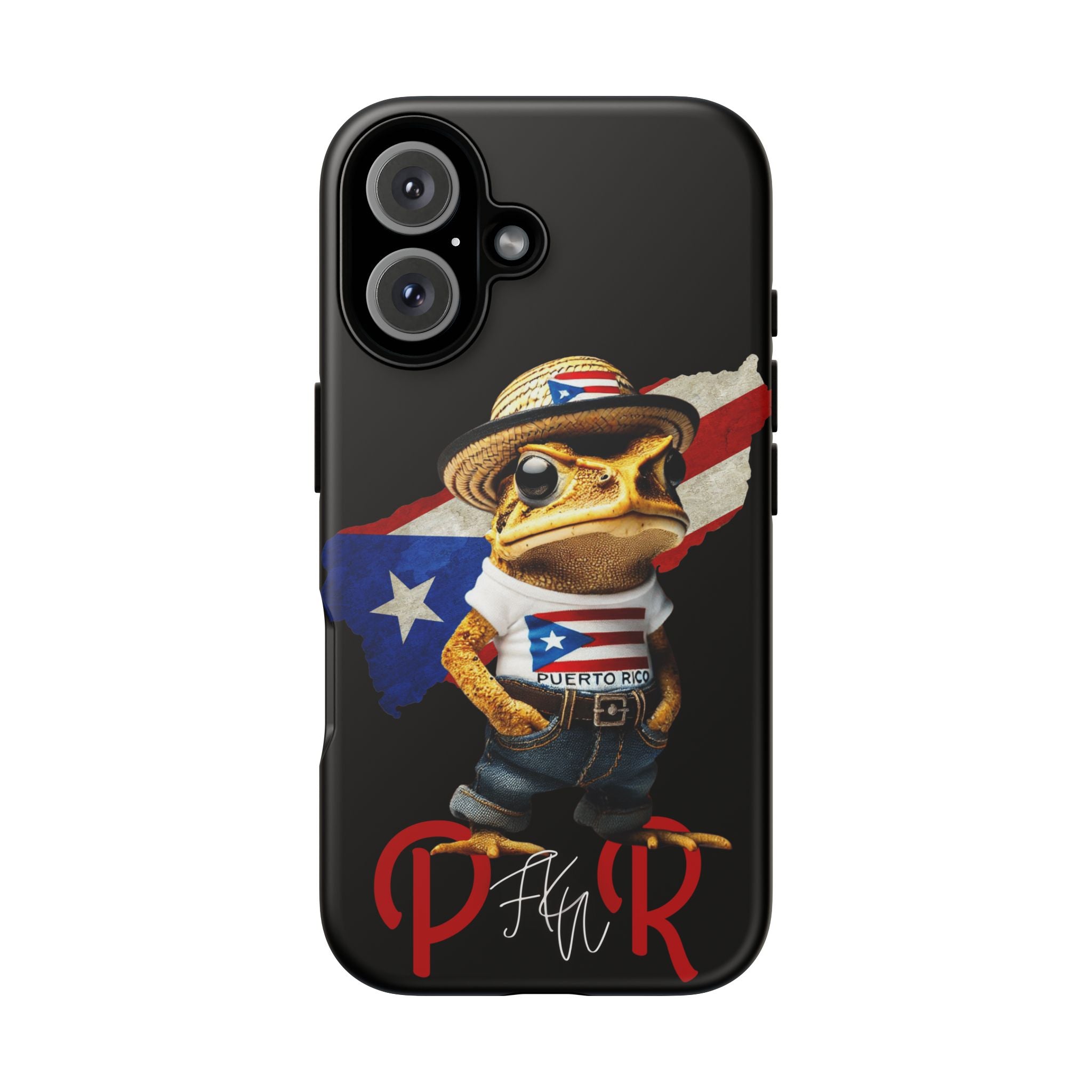 Puerto Rican Frog Tough Phone Case  Puerto Rico Flag Patriotic Protective Case