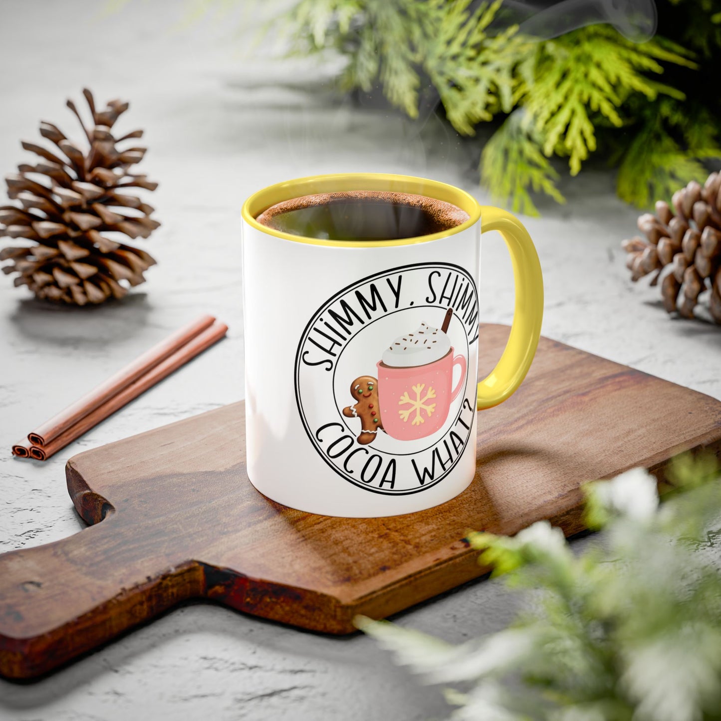 Cute Cocoa Mugs with Gingerbread Design Perfect for Winter Holiday CheerBeverage Cup Christmas Design
