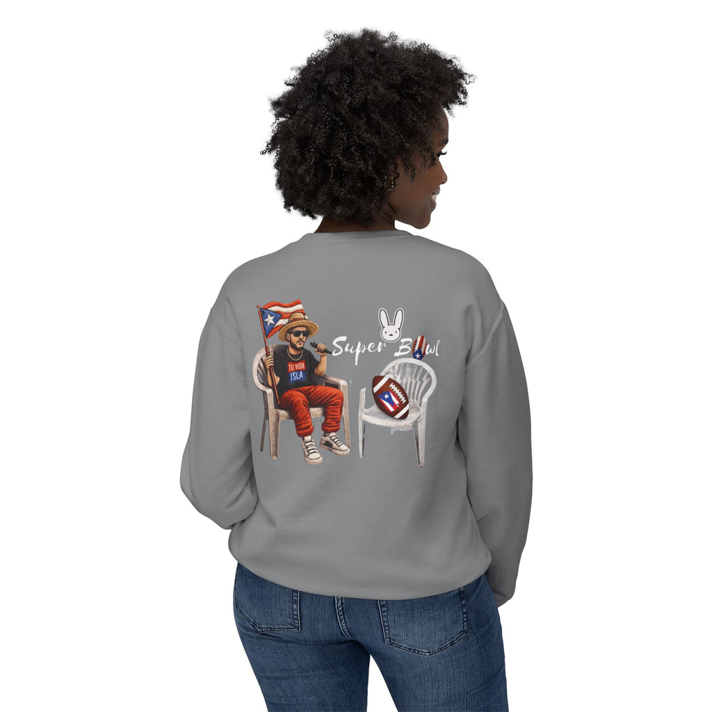 Benito Super Bowl 94 Puerto Rico Shirt Chair Vibes Crewneck Sweatshirt