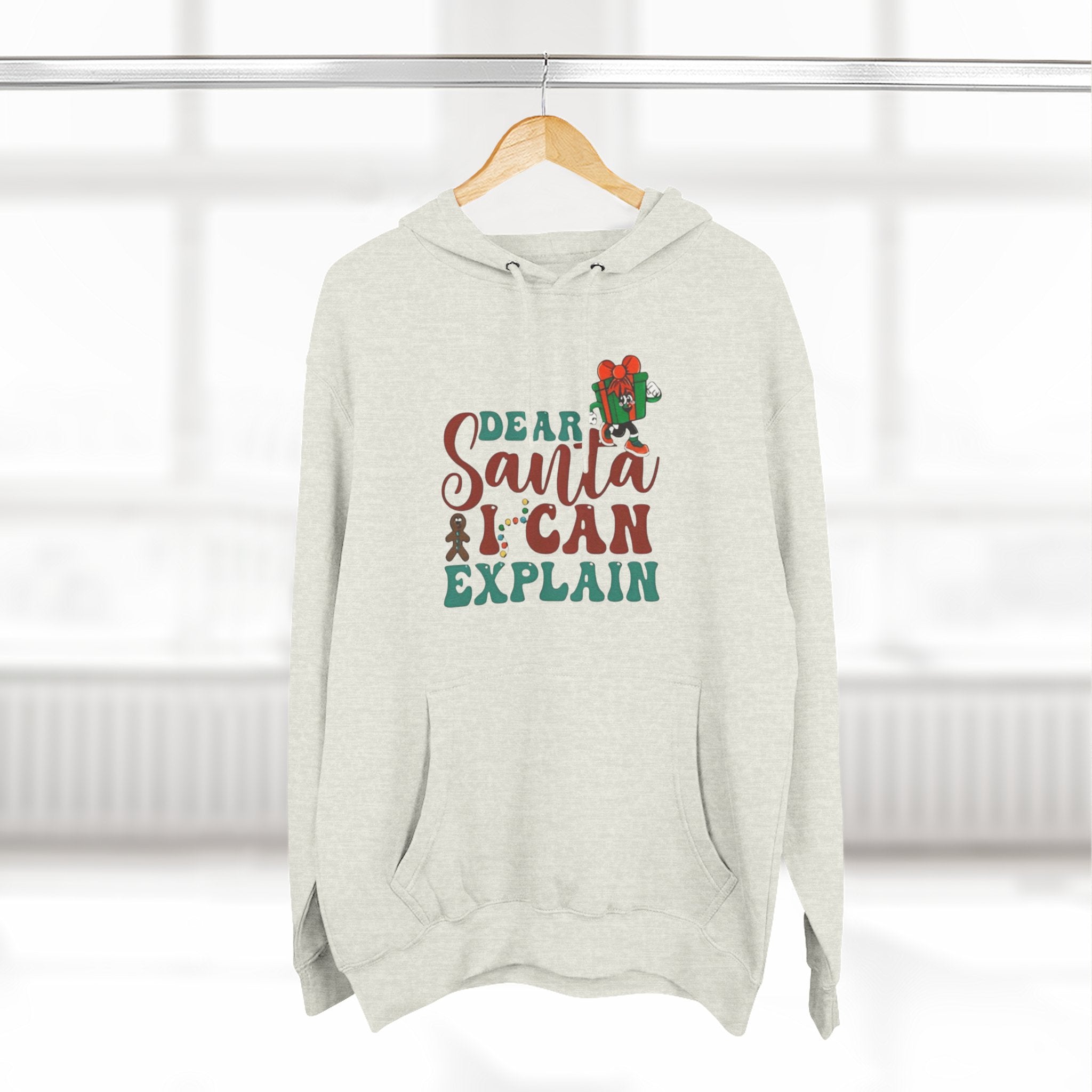 Christmas Hoodie “Dear Santa I Can Explain” Funny Holiday Pullover Christmas T-Shirts and Sweatshirts Collection